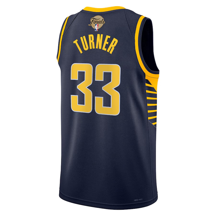 Indiana Pacers Myles Turner Nike Navy 2025 NBA Finals Swingman Jersey - Icon Edition