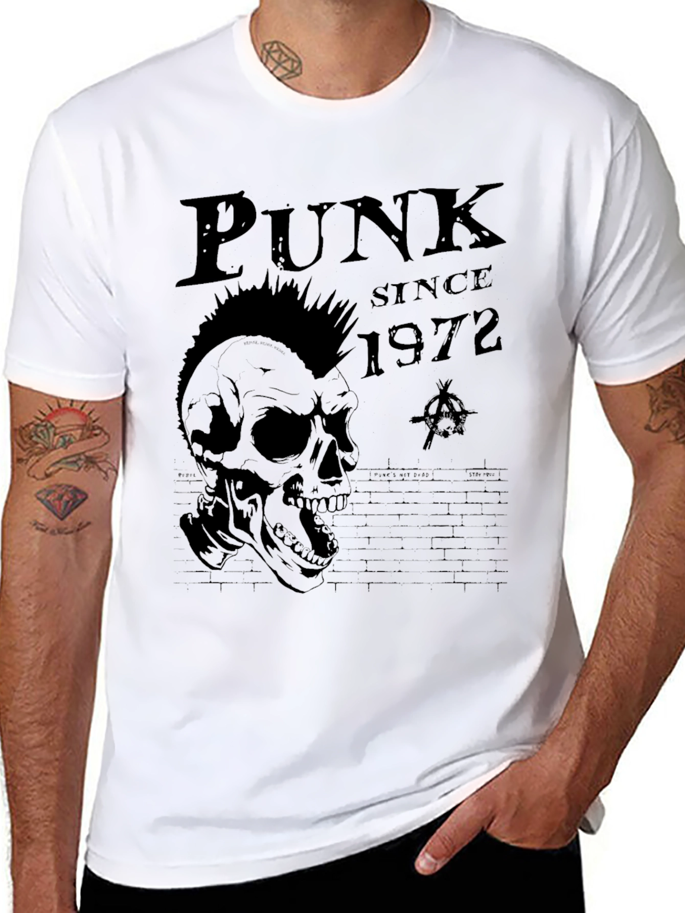 Punk Since 1972 Skull Graphic T-Shirt