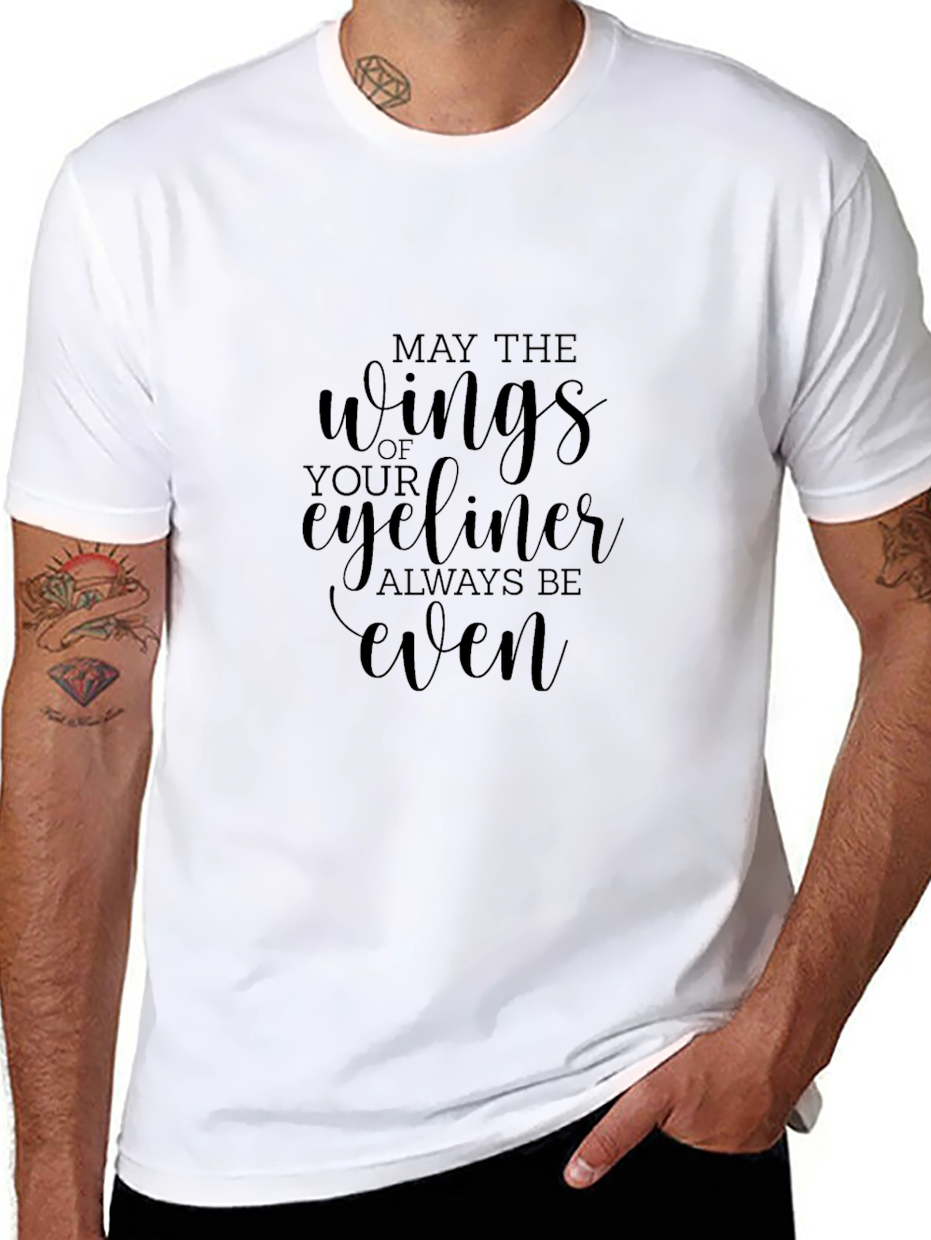Eyeliner Wings T-Shirt - May They Always Be Even