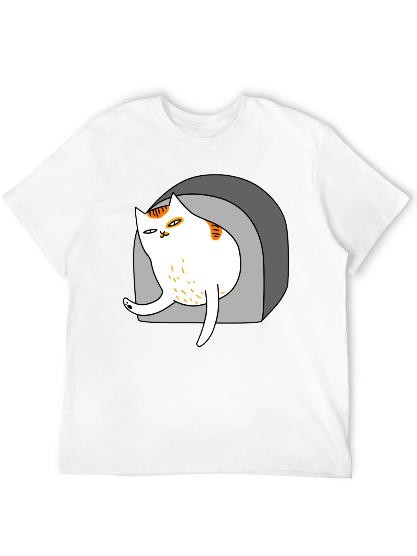 Cool Cat in Cave Graphic Tee - Black