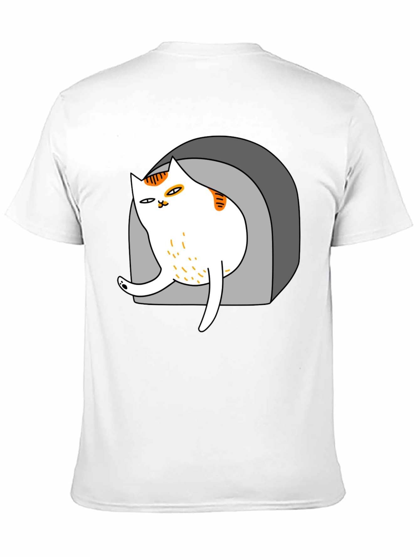 Cool Cat in Cave Graphic Tee - Black