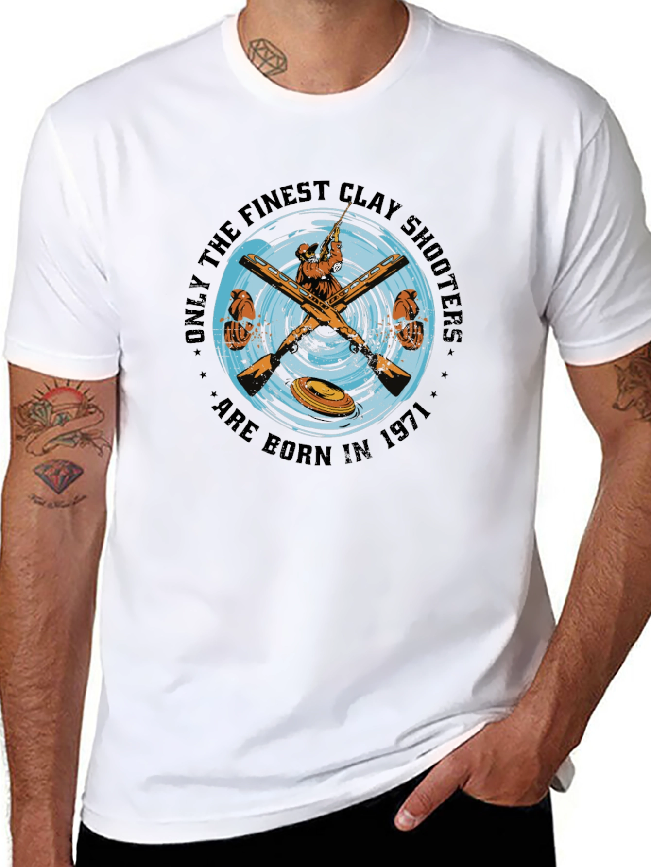 Finest Clay Shooters Born in 1971 T-Shirt