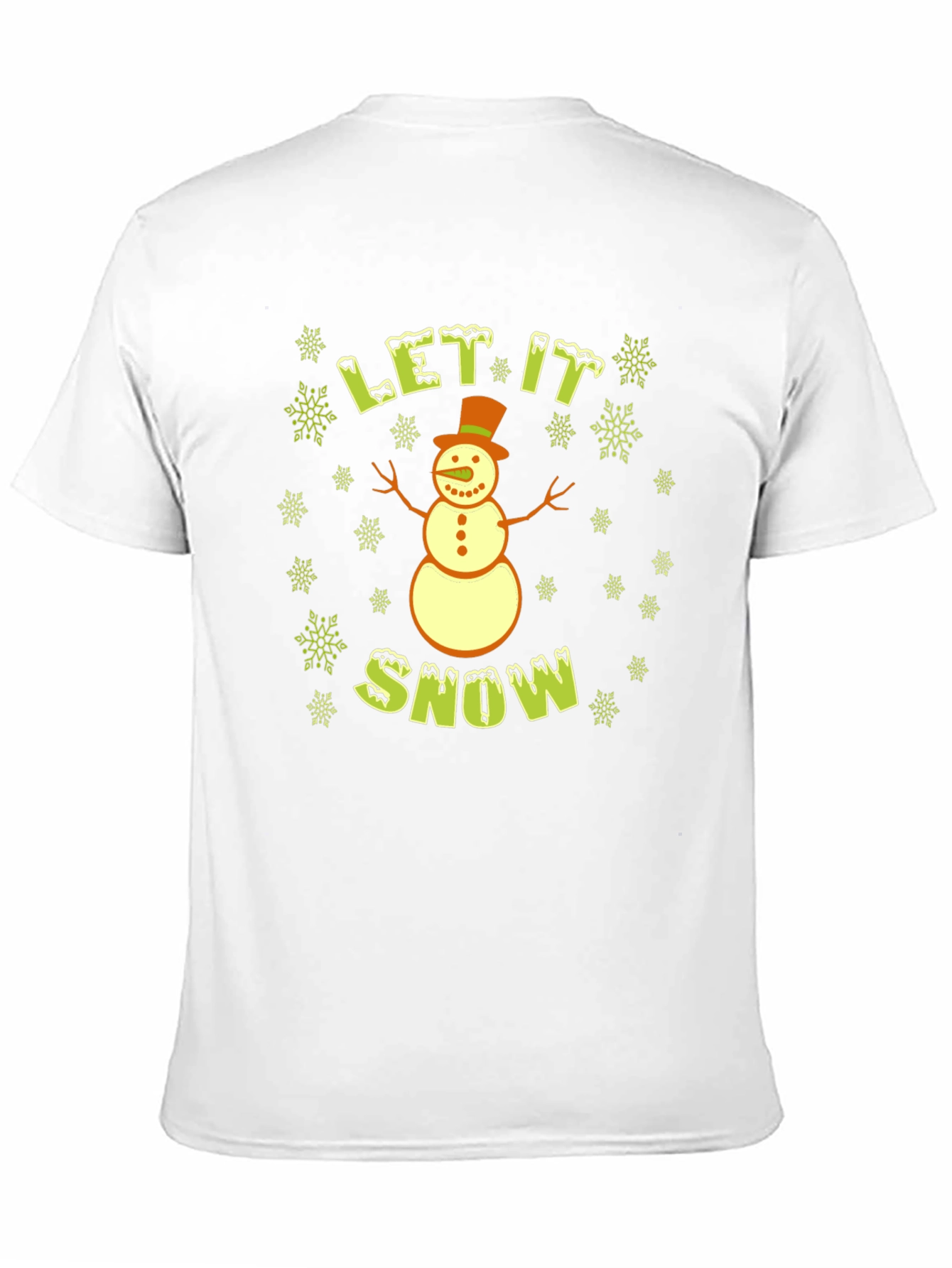 Let it Snow Christmas T-Shirt - Holiday Snowman Tee