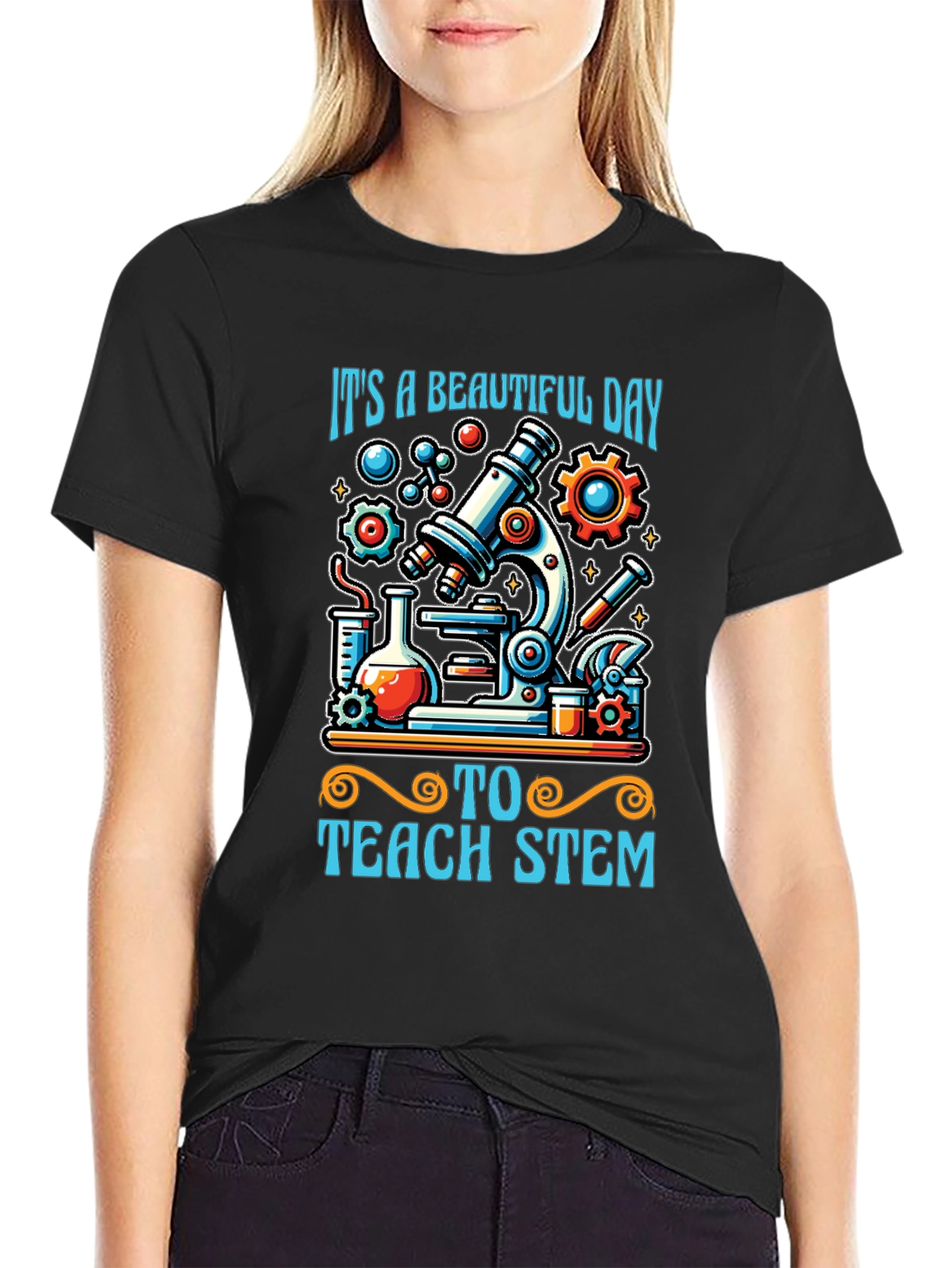 STEM Teacher T-Shirt - Beautiful Day to Teach