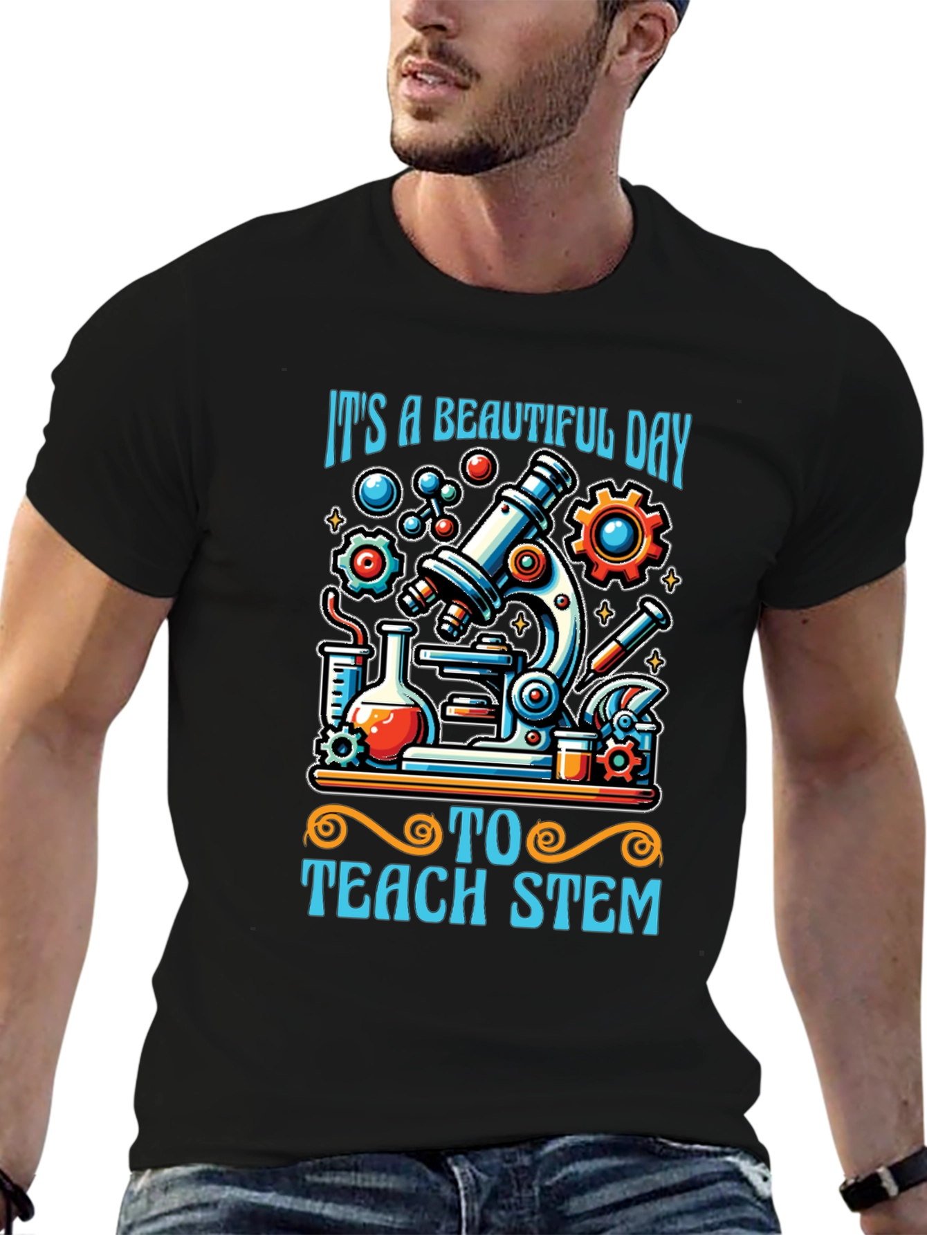 STEM Teacher T-Shirt - Beautiful Day to Teach