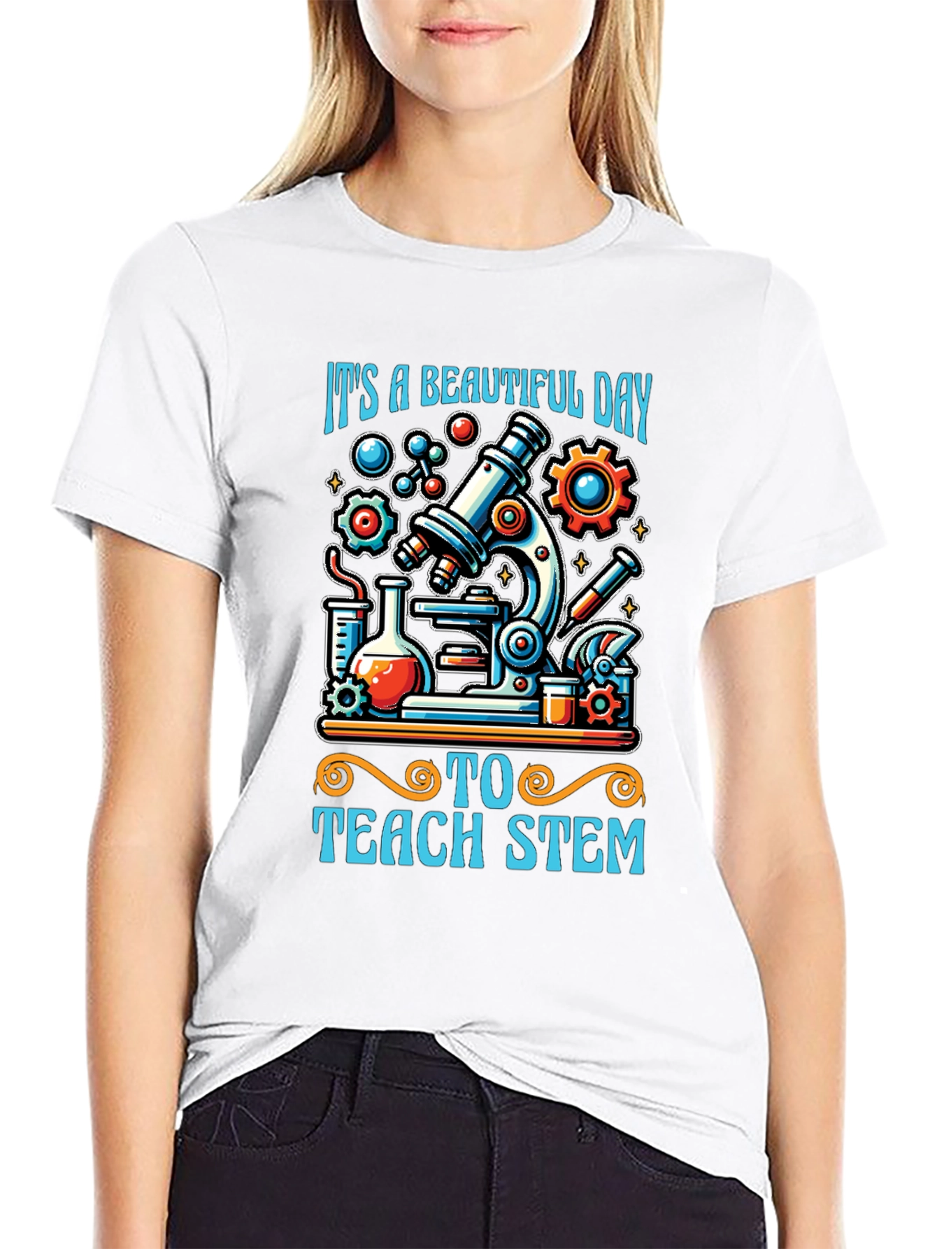 STEM Teacher T-Shirt - Beautiful Day to Teach