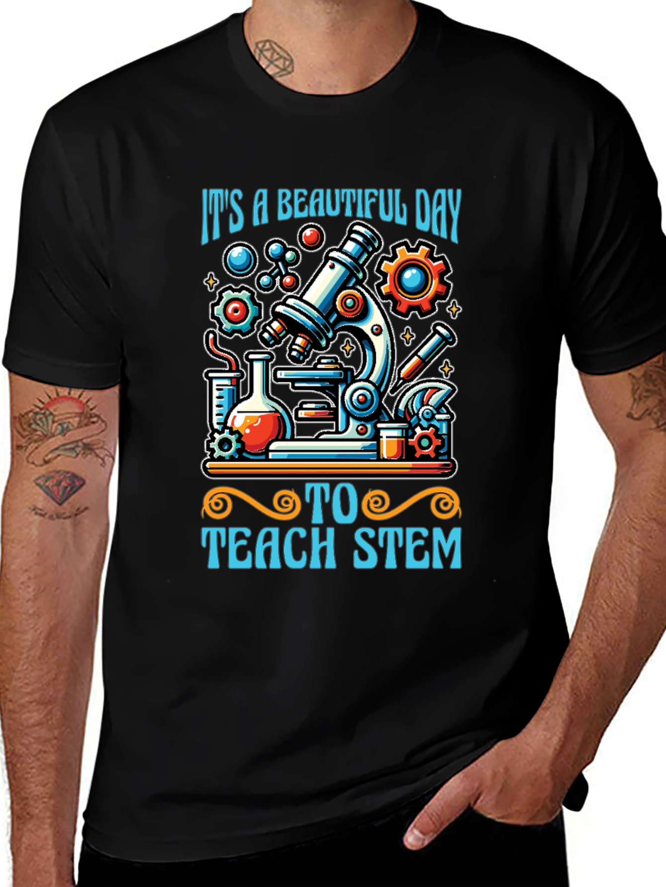STEM Teacher T-Shirt - Beautiful Day to Teach