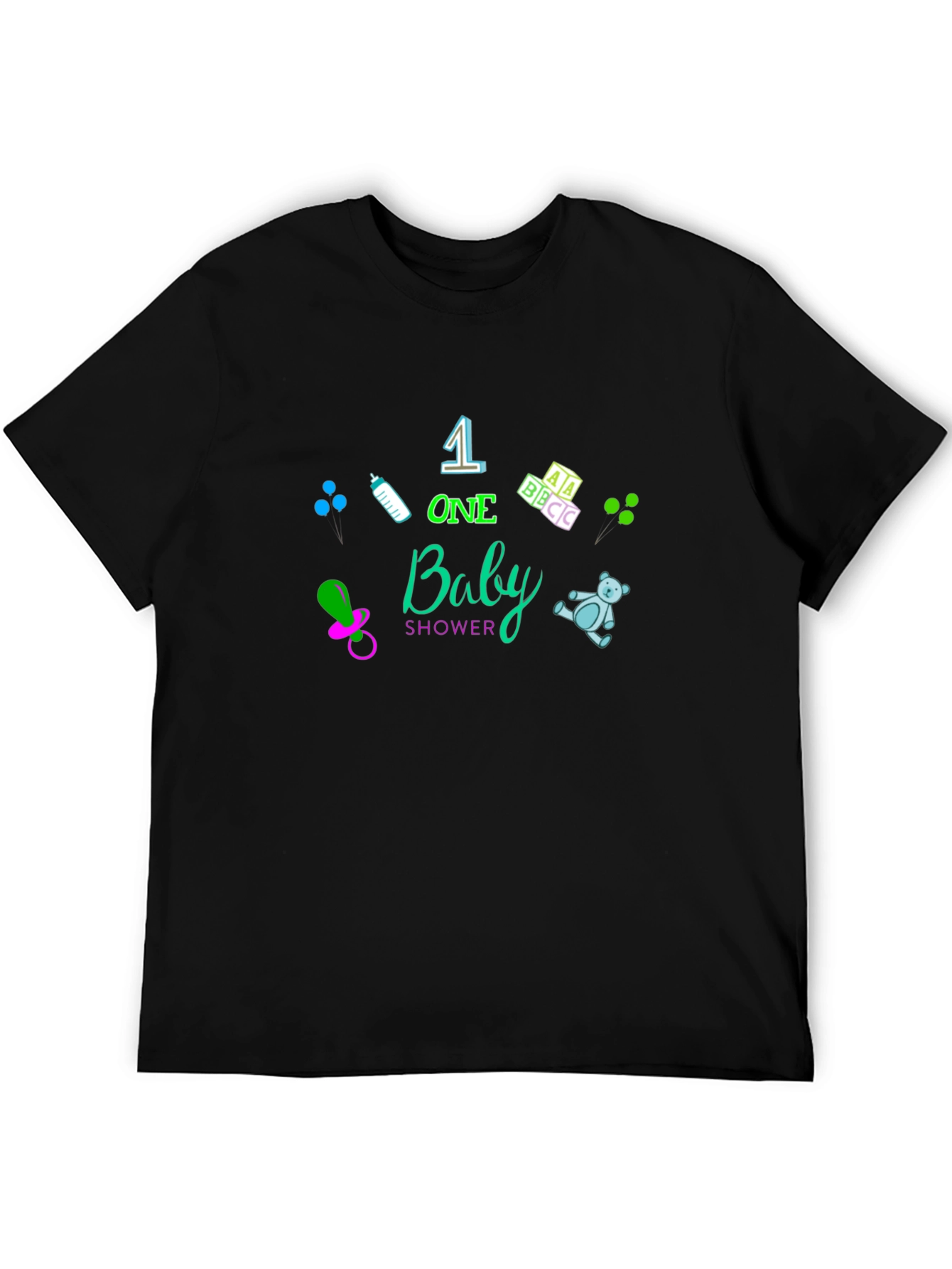 One Baby Shower T-Shirt - New Baby Celebration Tee