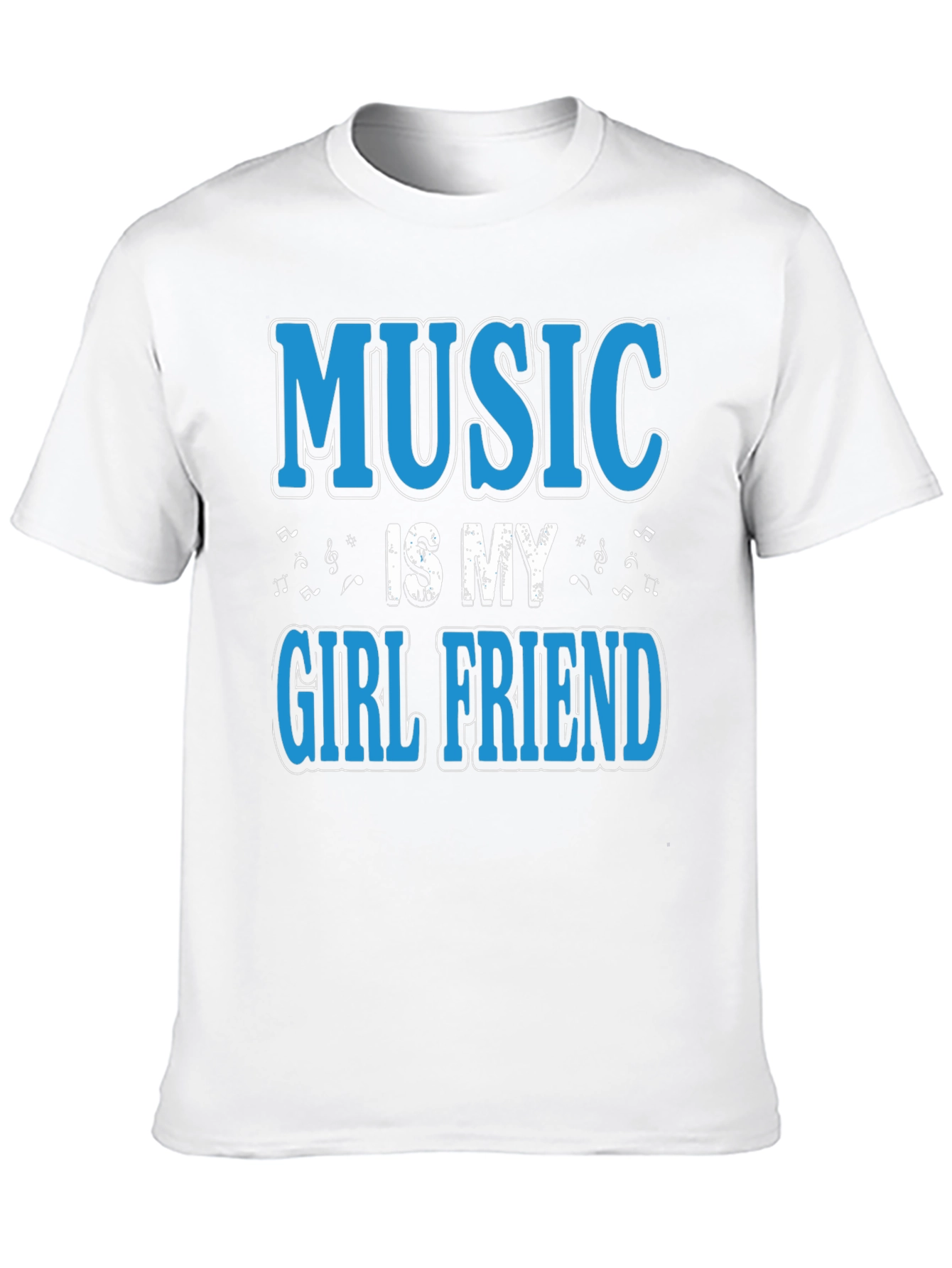 Music is My Girlfriend Black T-Shirt