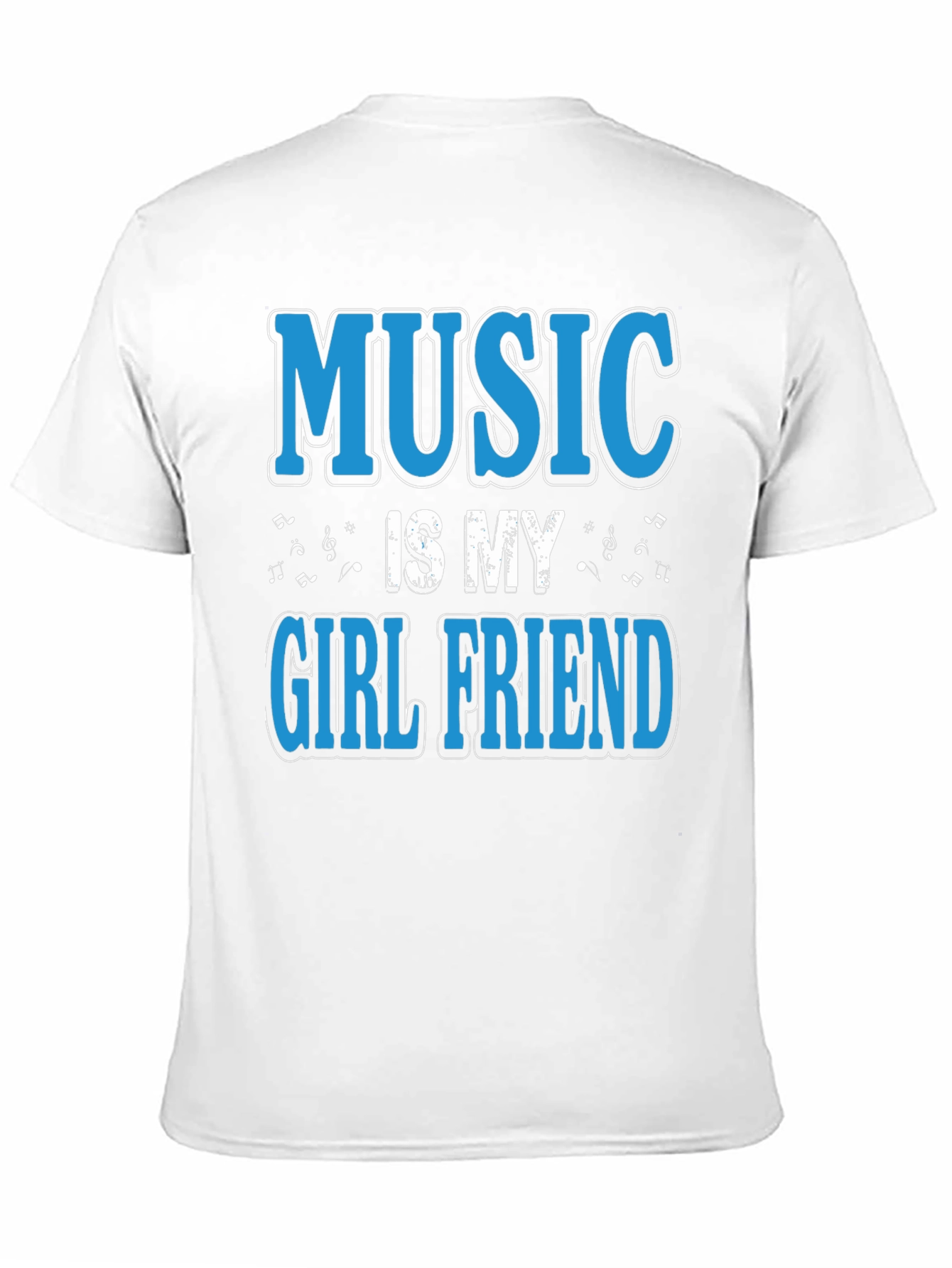 Music is My Girlfriend Black T-Shirt