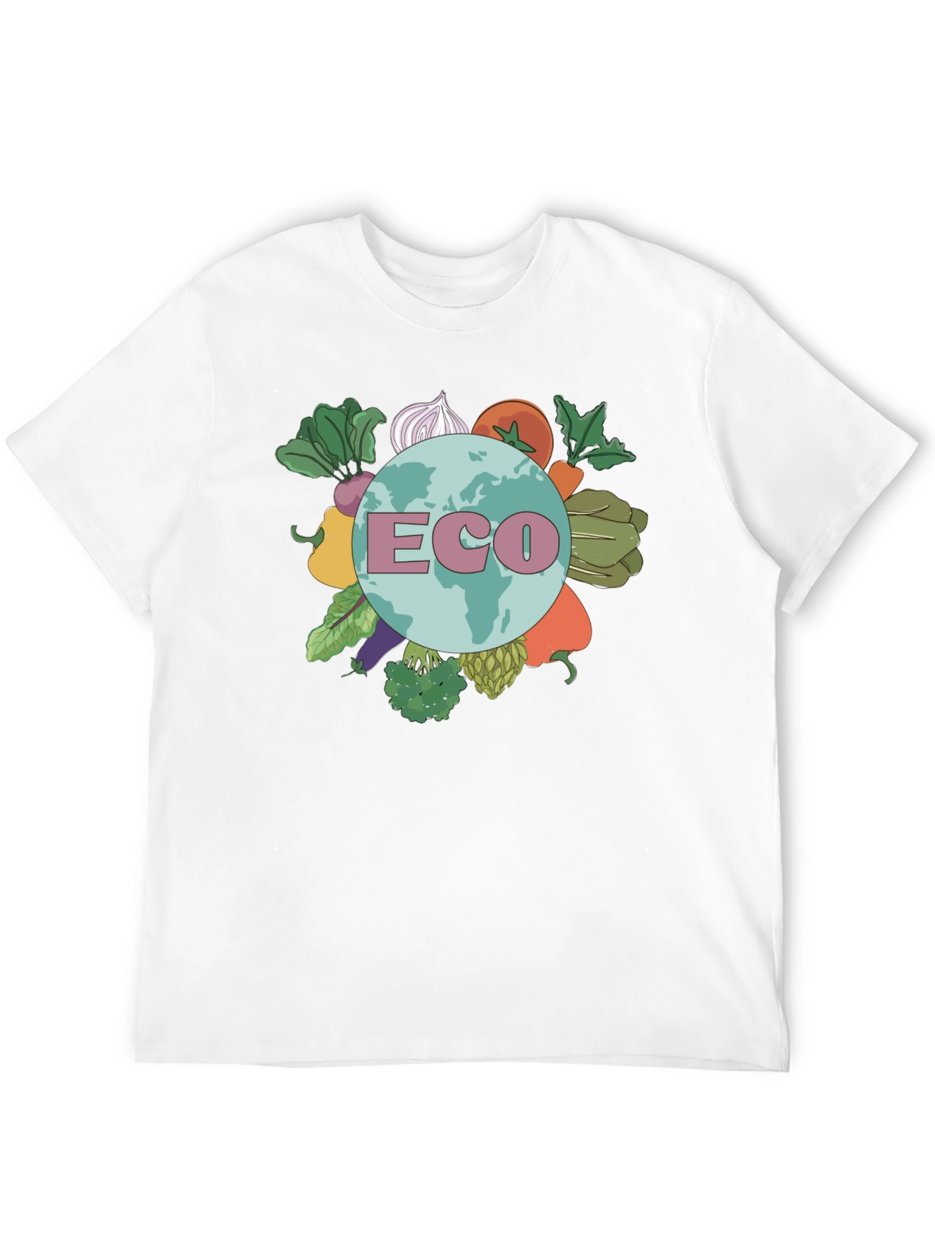 Eco Earth T-Shirt - Vegetable Planet Graphic Tee