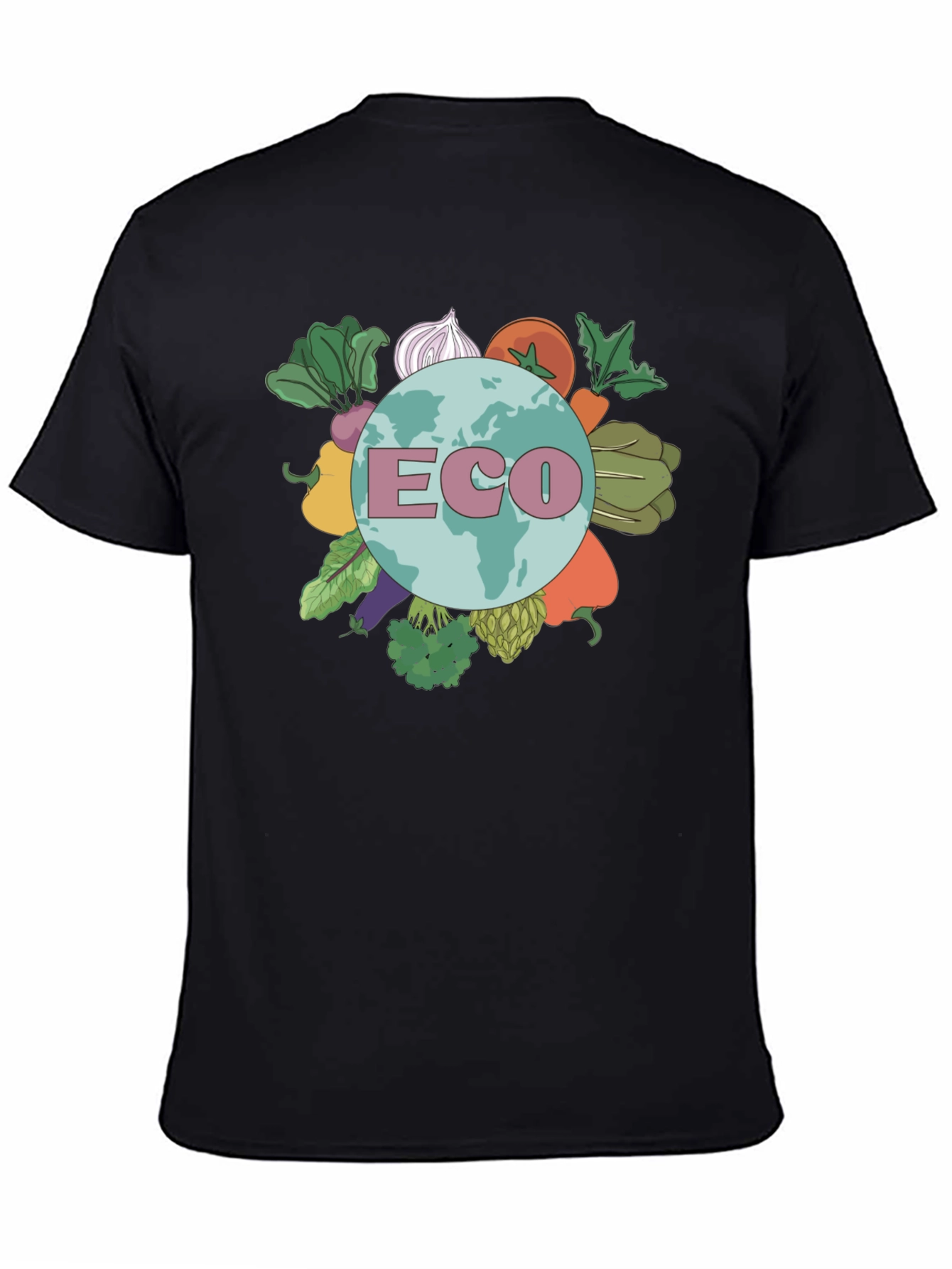 Eco Earth T-Shirt - Vegetable Planet Graphic Tee