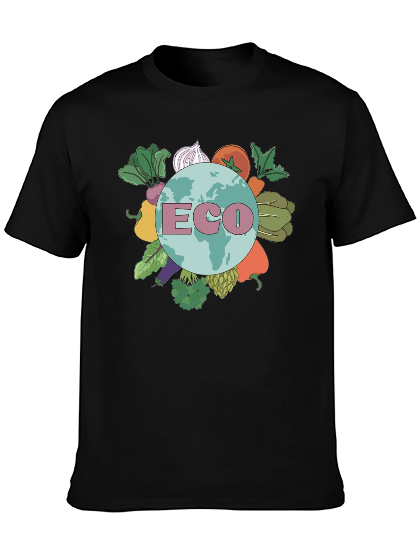 Eco Earth T-Shirt - Vegetable Planet Graphic Tee