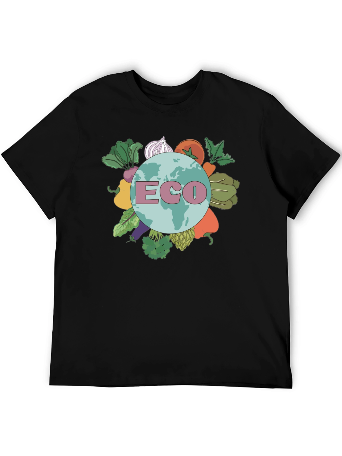 Eco Earth T-Shirt - Vegetable Planet Graphic Tee