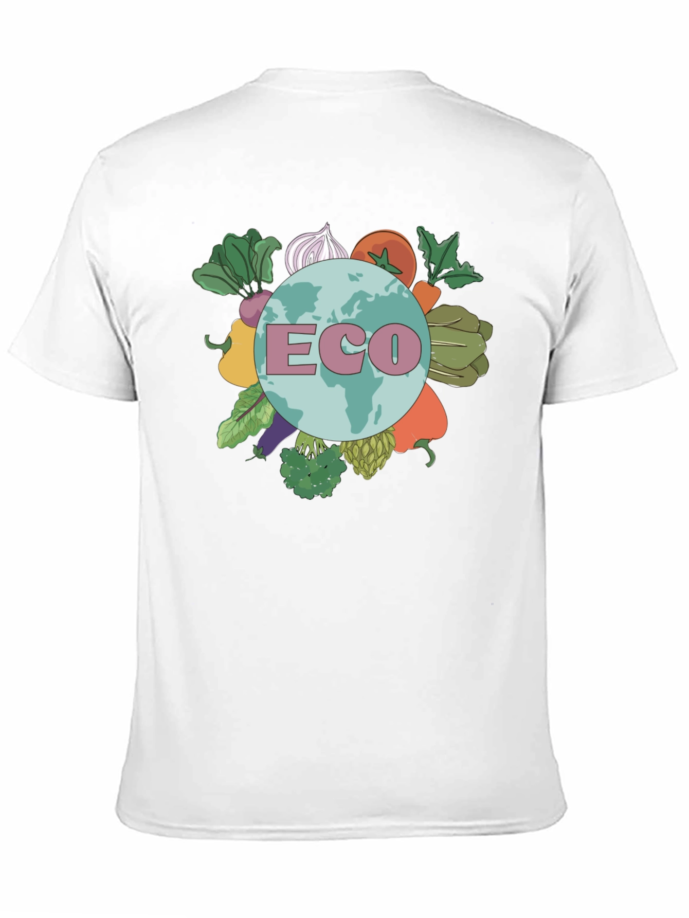 Eco Earth T-Shirt - Vegetable Planet Graphic Tee