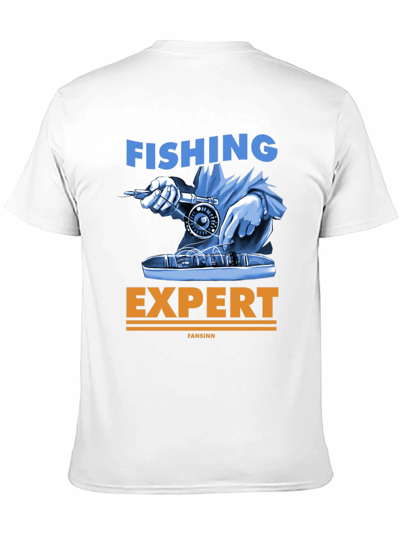 Fishing Expert Graphic Tee - Black Cotton T-Shirt