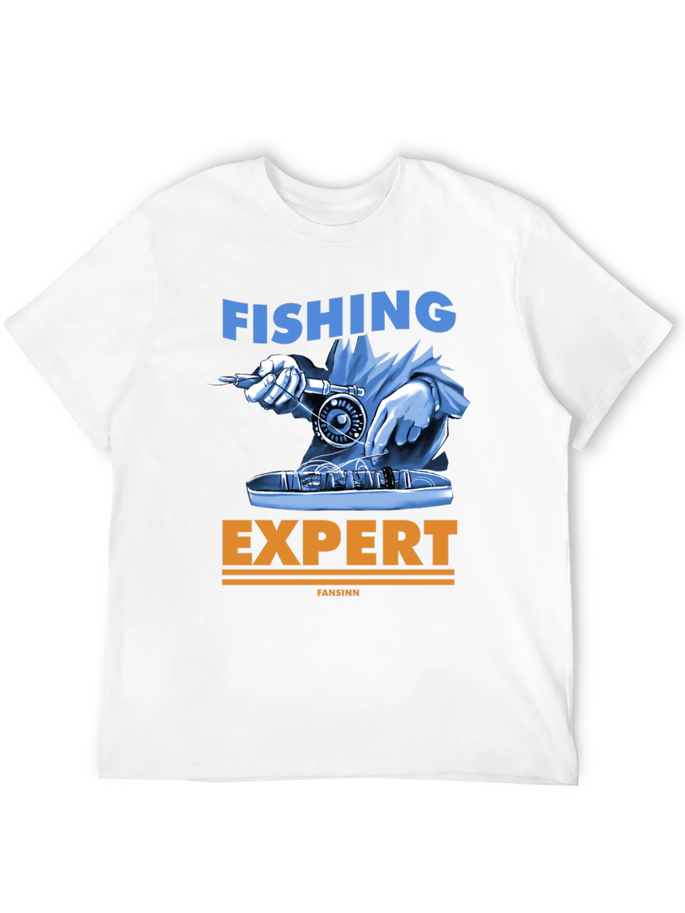 Fishing Expert Graphic Tee - Black Cotton T-Shirt
