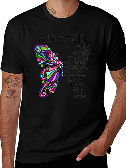August Girl Storm T-Shirt - Womens Birthday Gift