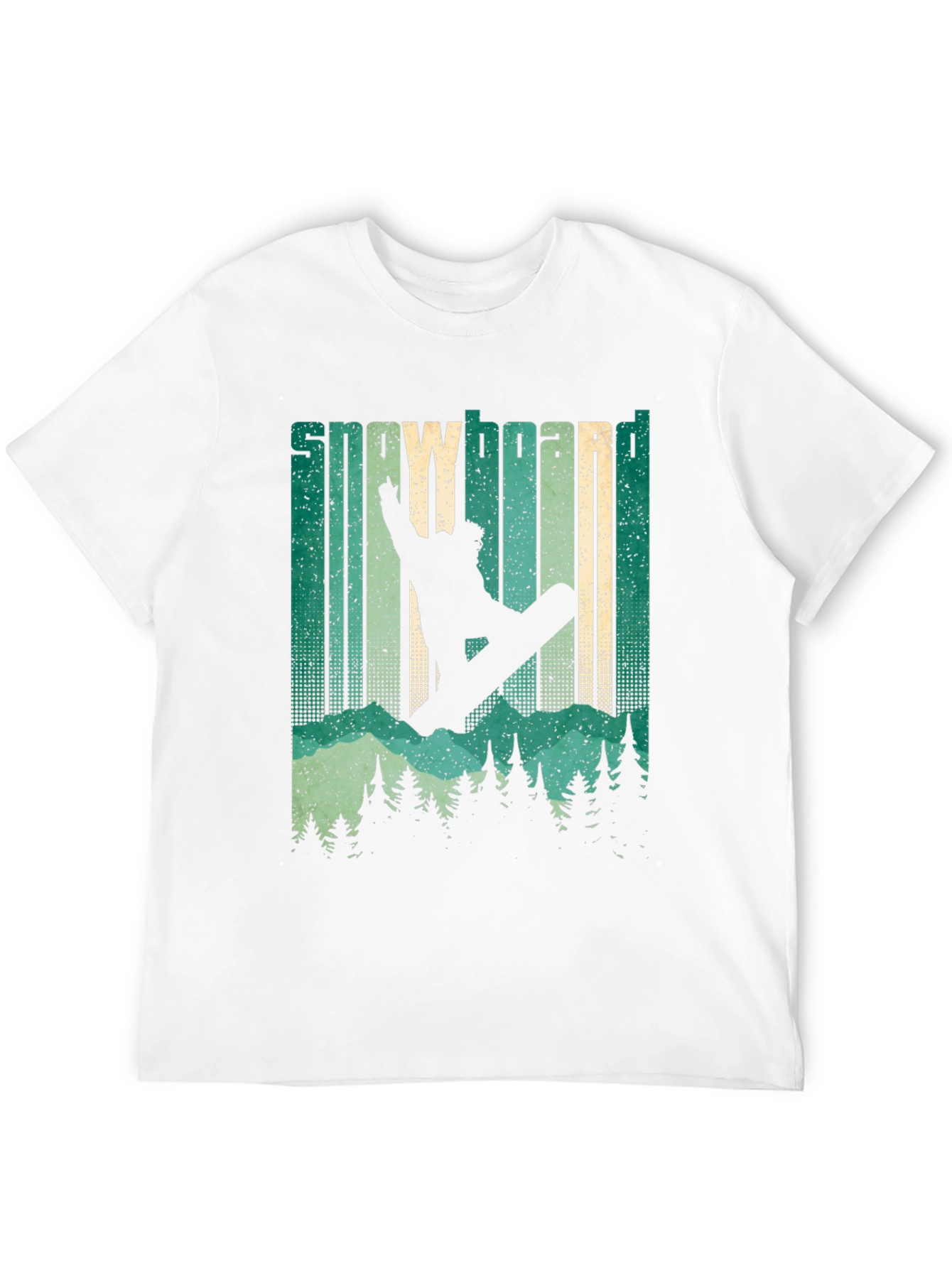Snowboarder Silhouette Graphic T-Shirt