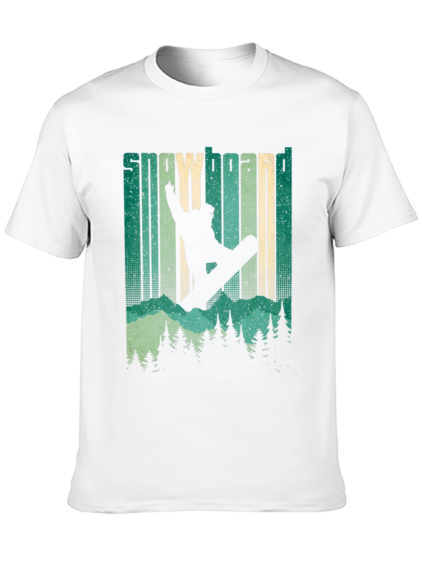Snowboarder Silhouette Graphic T-Shirt