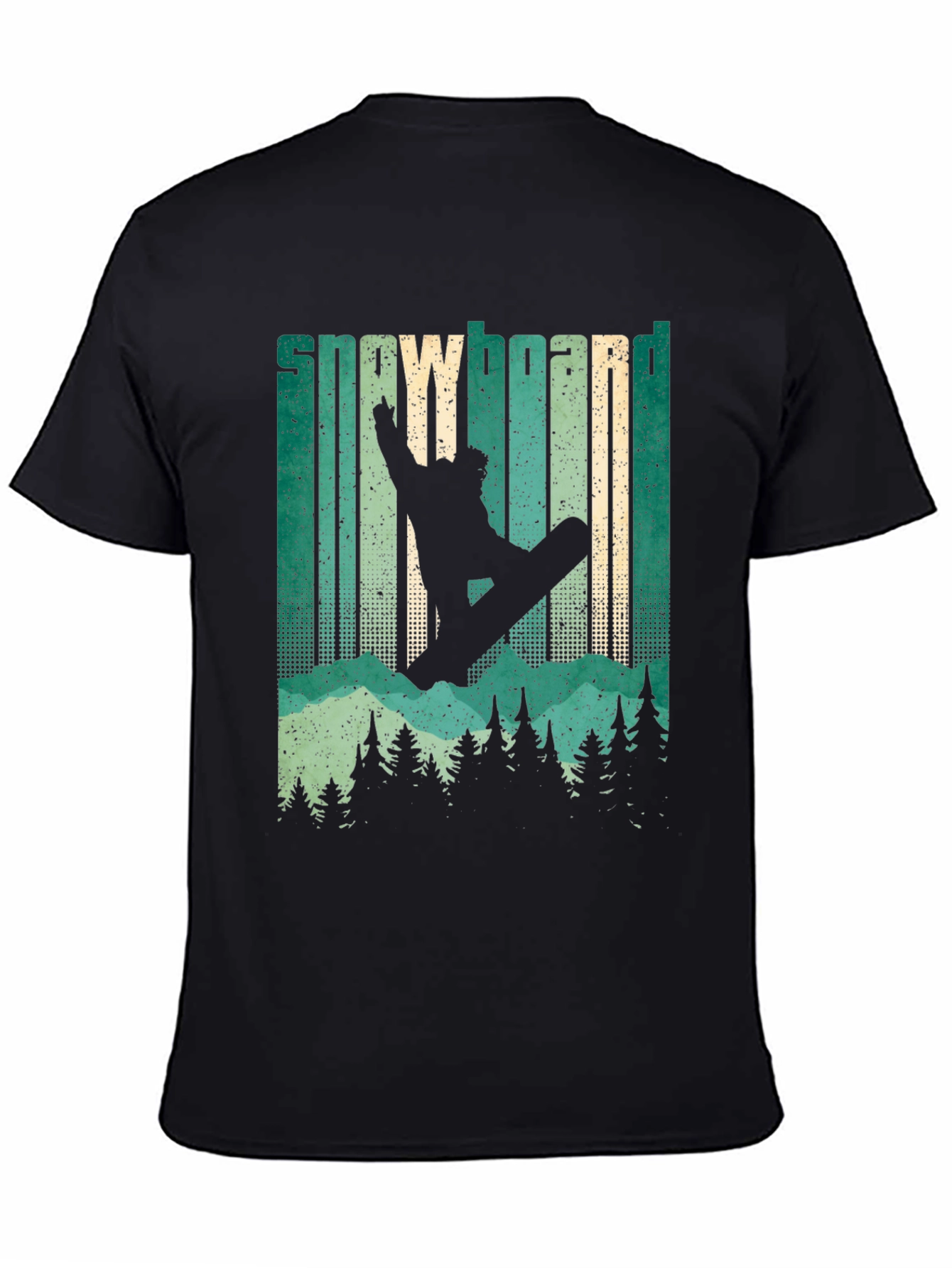 Snowboarder Silhouette Graphic T-Shirt