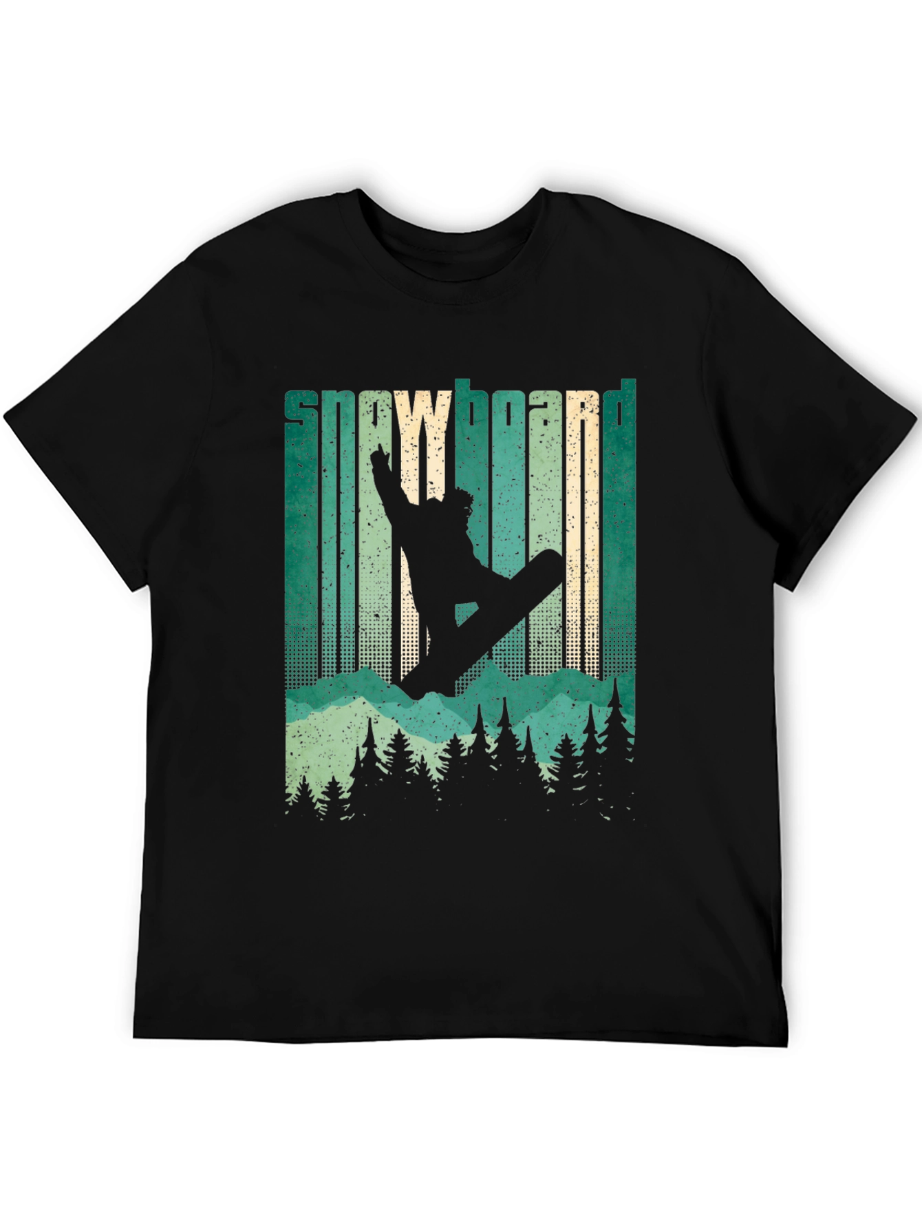 Snowboarder Silhouette Graphic T-Shirt