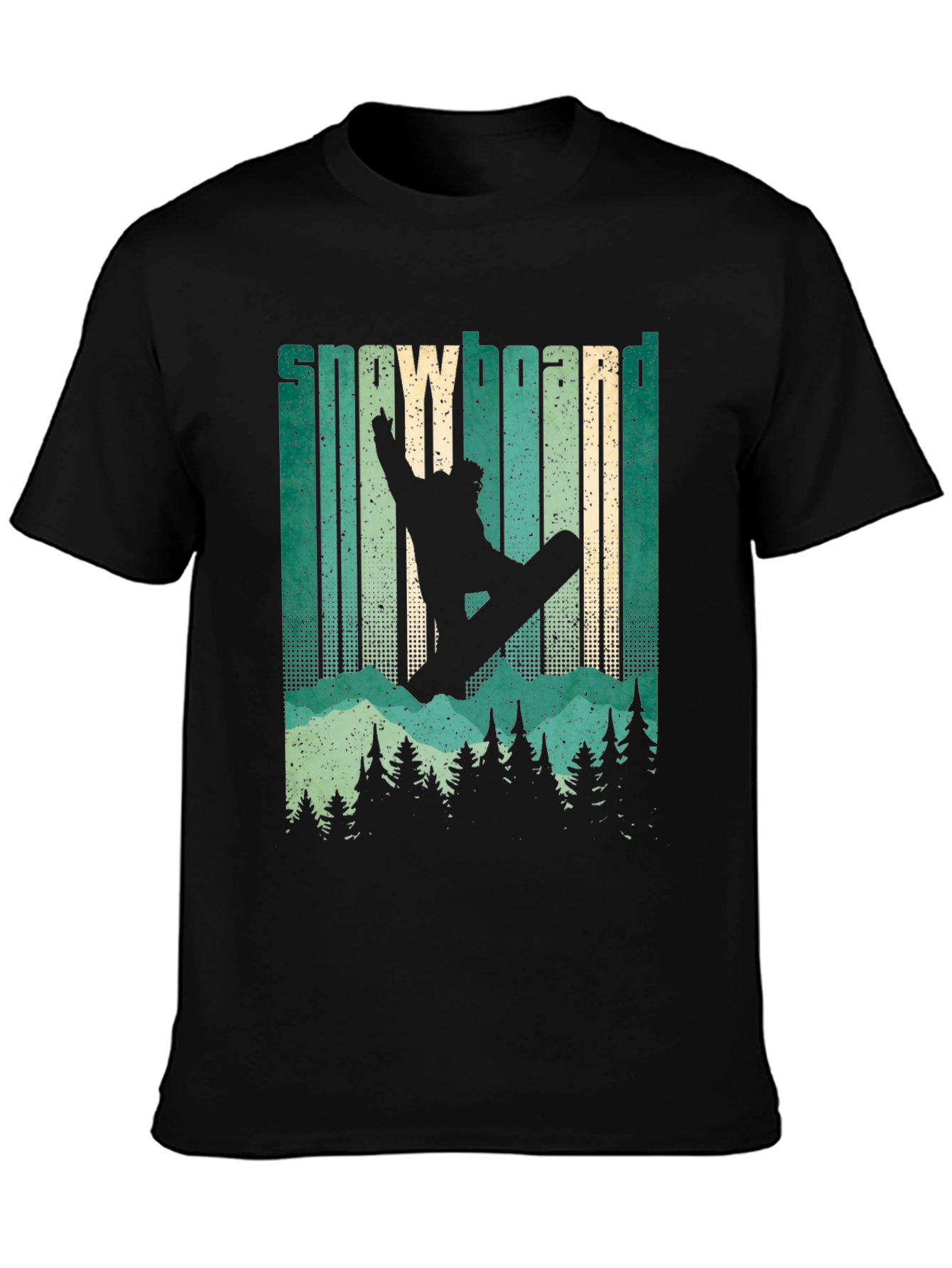 Snowboarder Silhouette Graphic T-Shirt