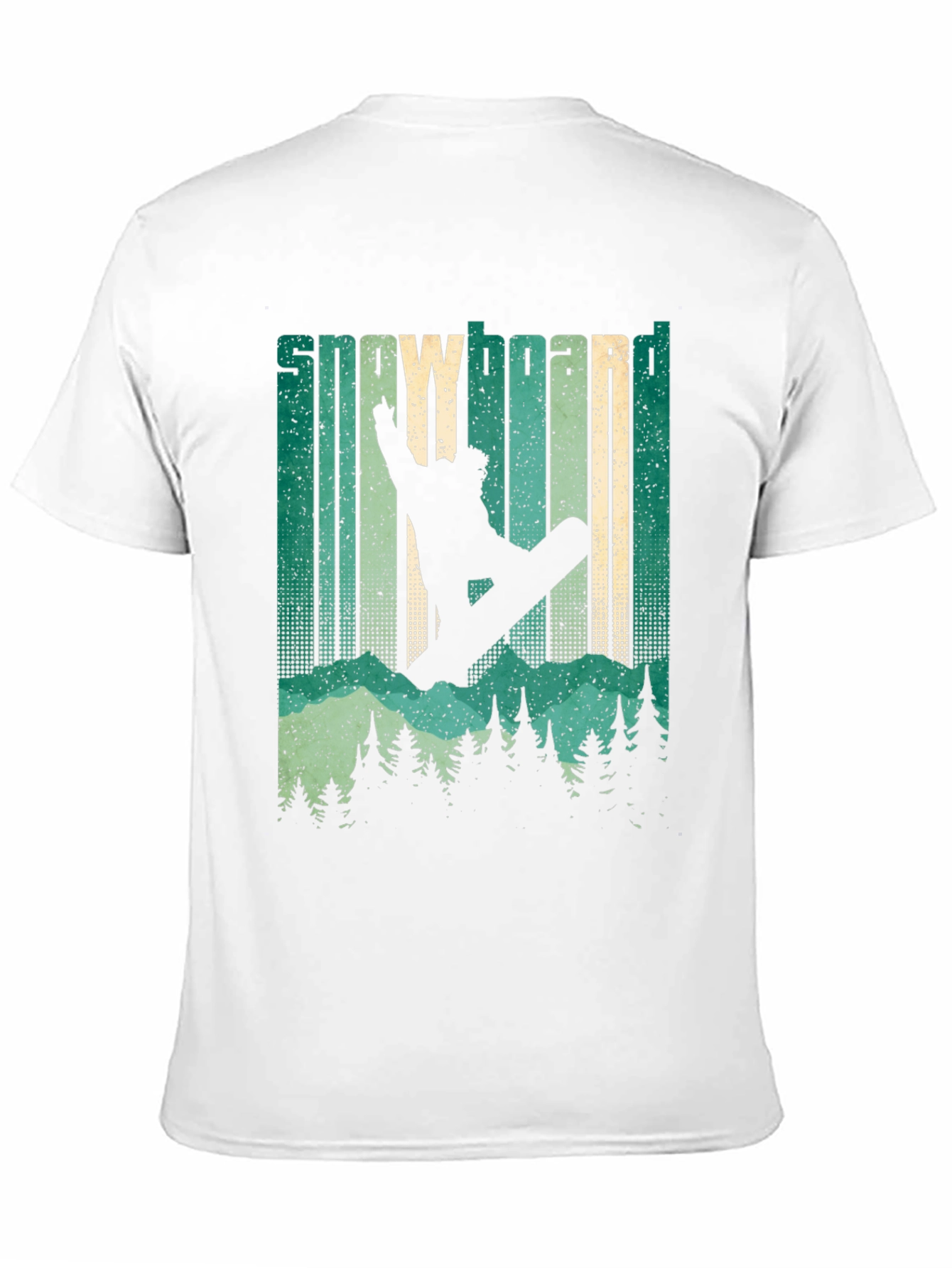 Snowboarder Silhouette Graphic T-Shirt