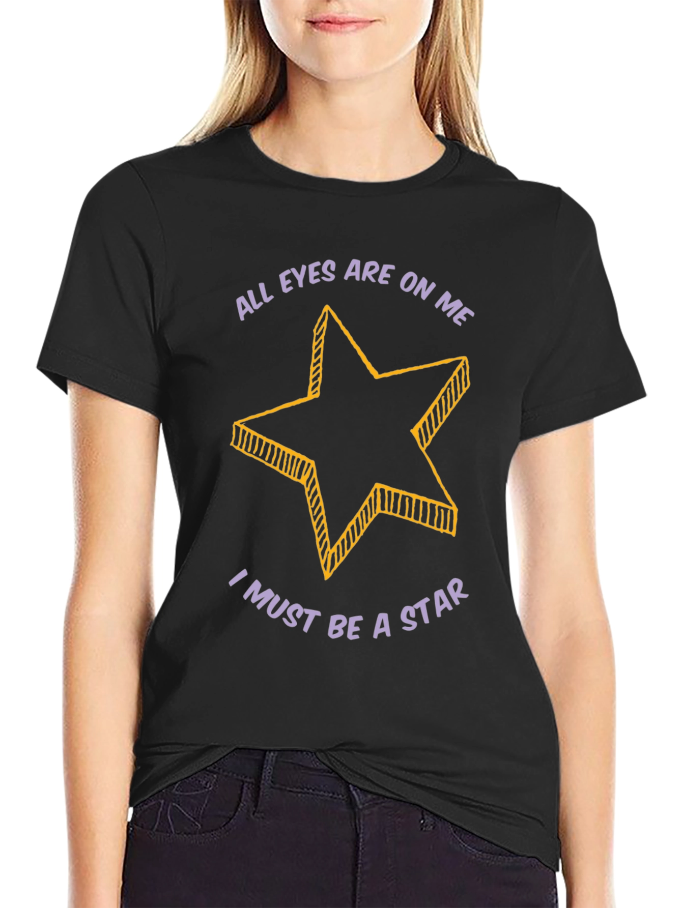 All Eyes On Me Star Graphic T-Shirt