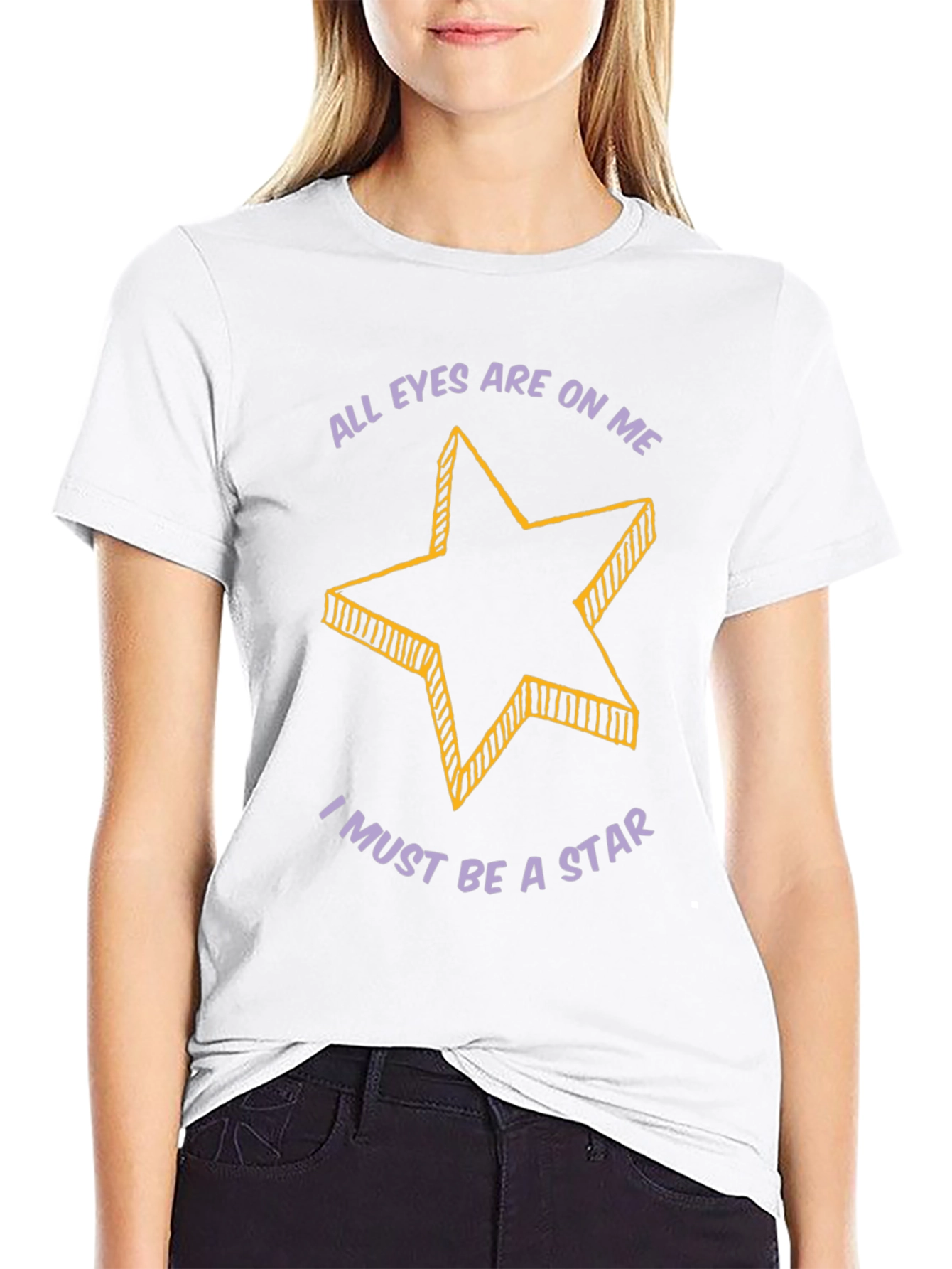 All Eyes On Me Star Graphic T-Shirt