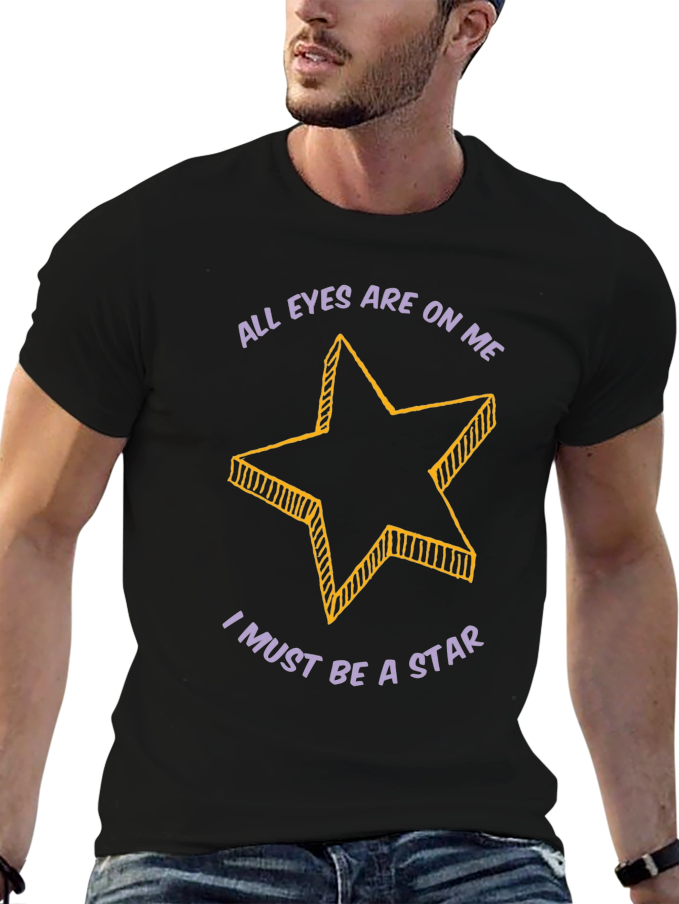 All Eyes On Me Star Graphic T-Shirt