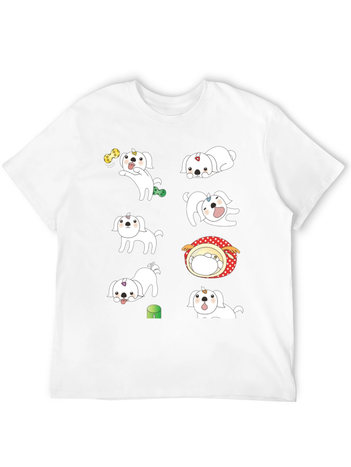 Cute Dog Print T-Shirt