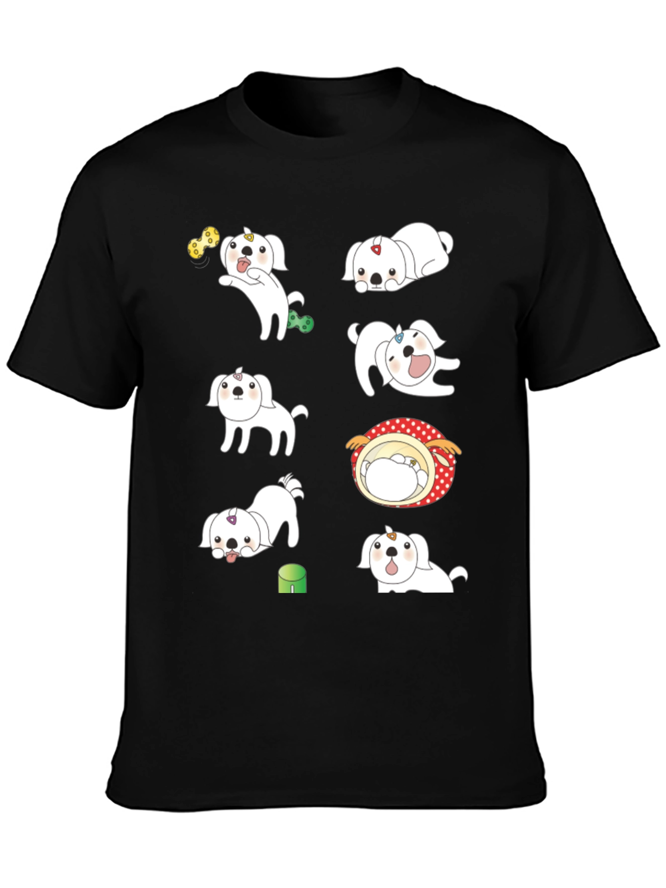 Cute Dog Print T-Shirt