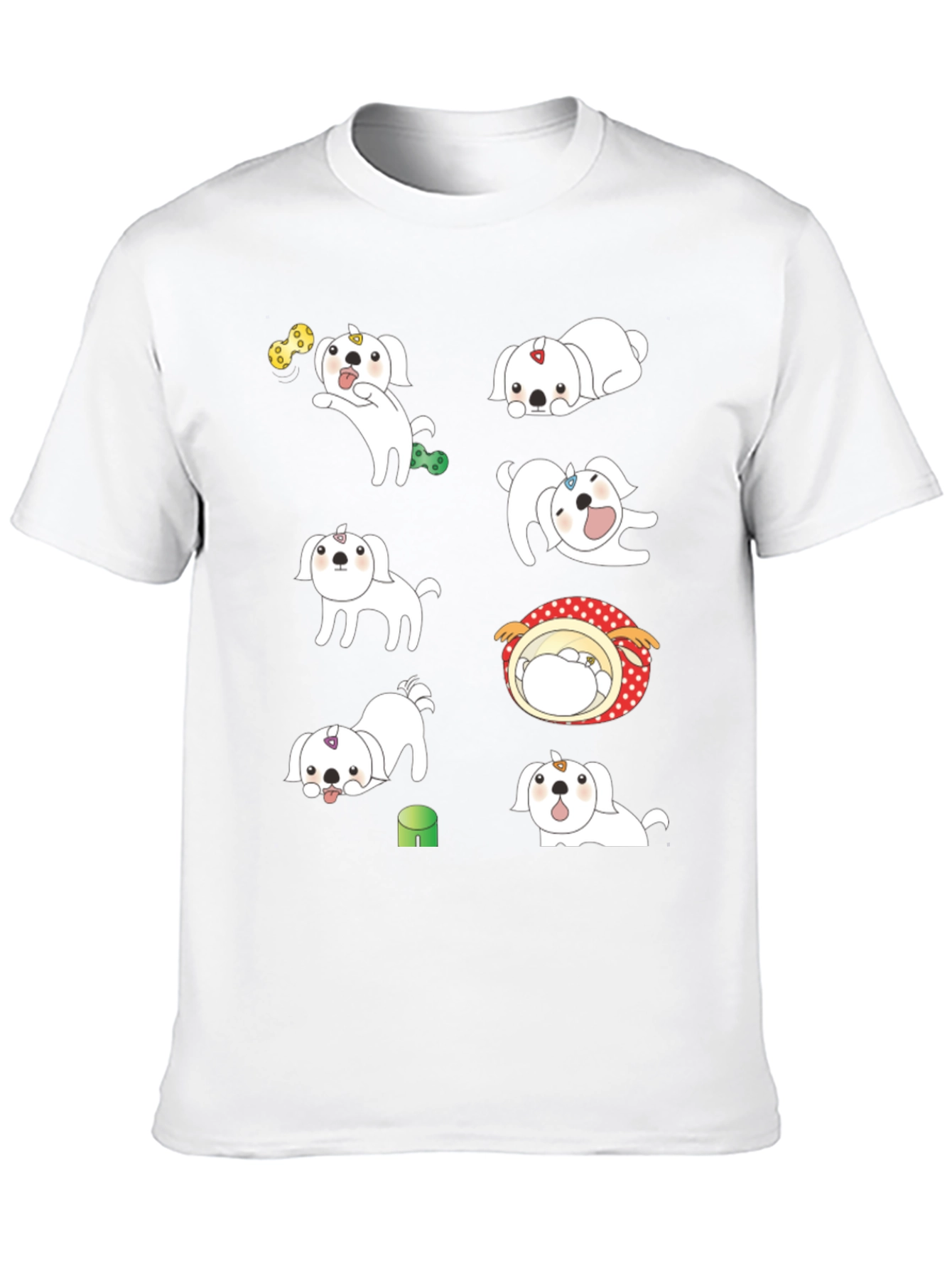 Cute Dog Print T-Shirt