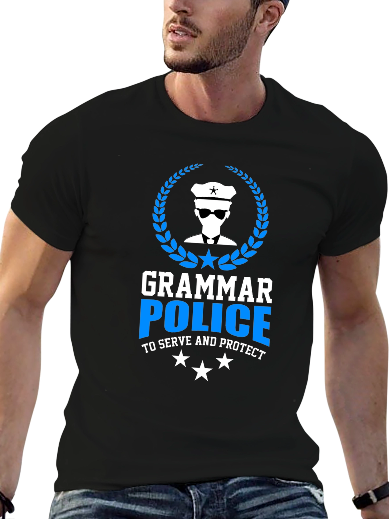 Grammar Police T-Shirt - To Serve and Protect