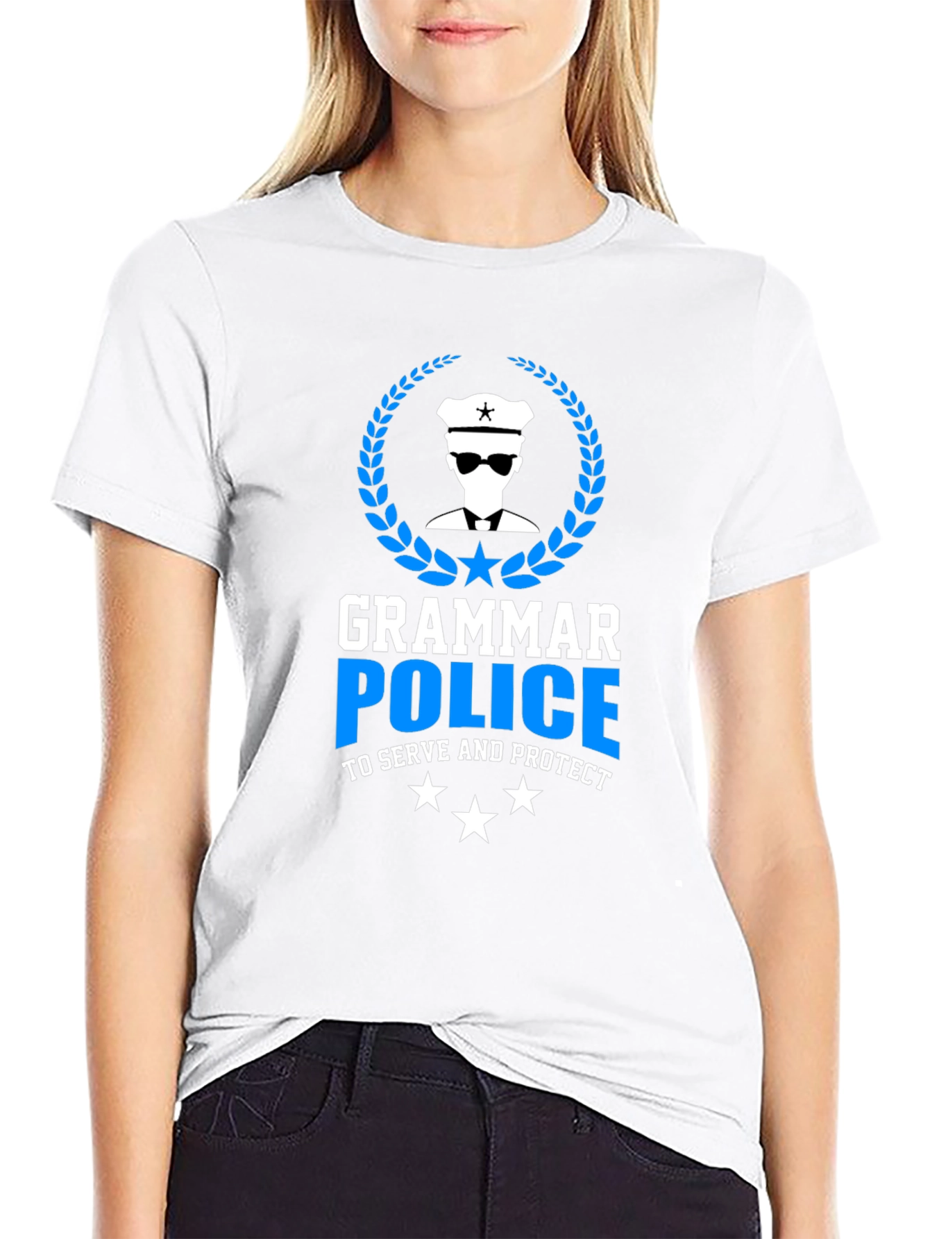 Grammar Police T-Shirt - To Serve and Protect