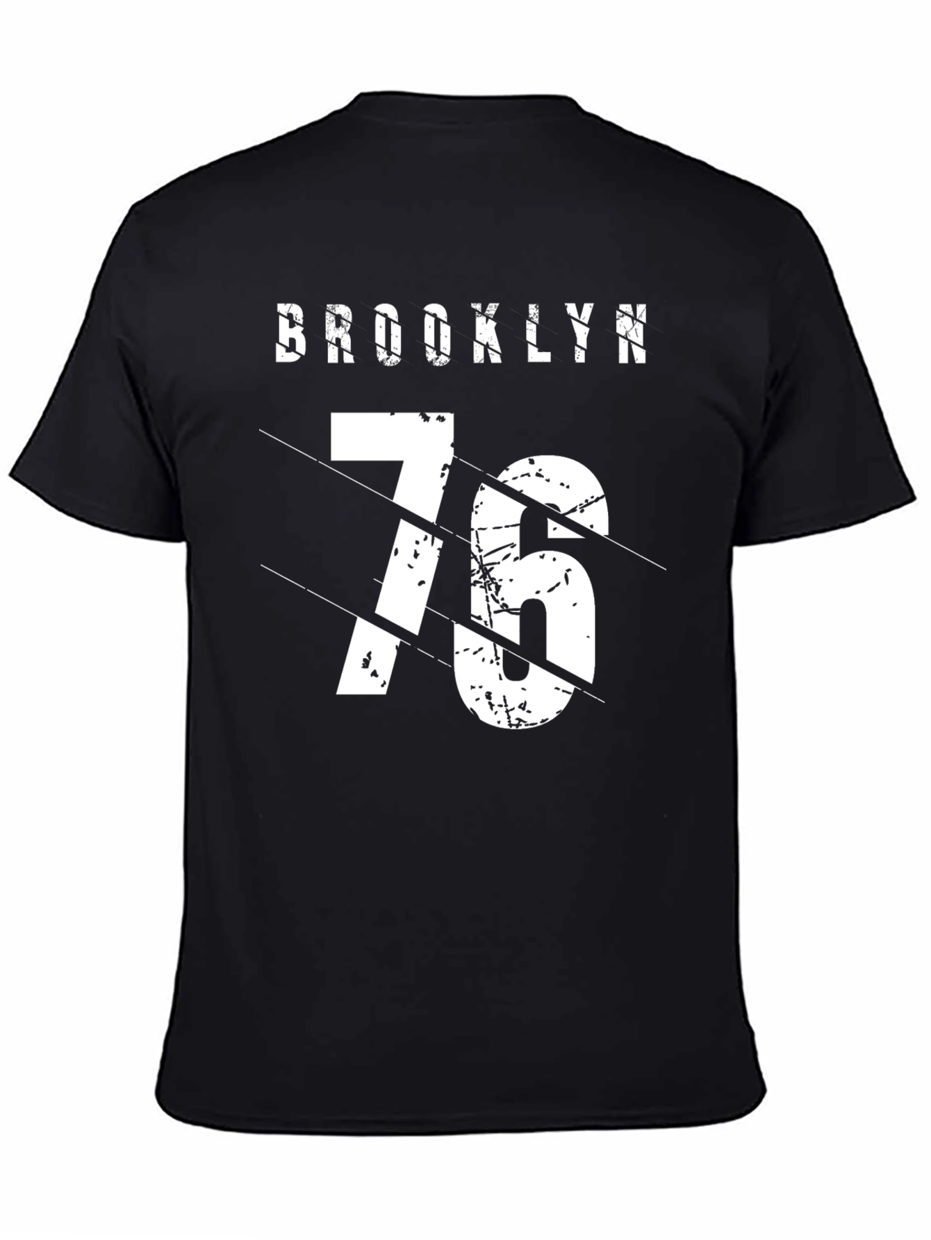 Brooklyn 76 Graphic Tee - Stylish Black T-Shirt