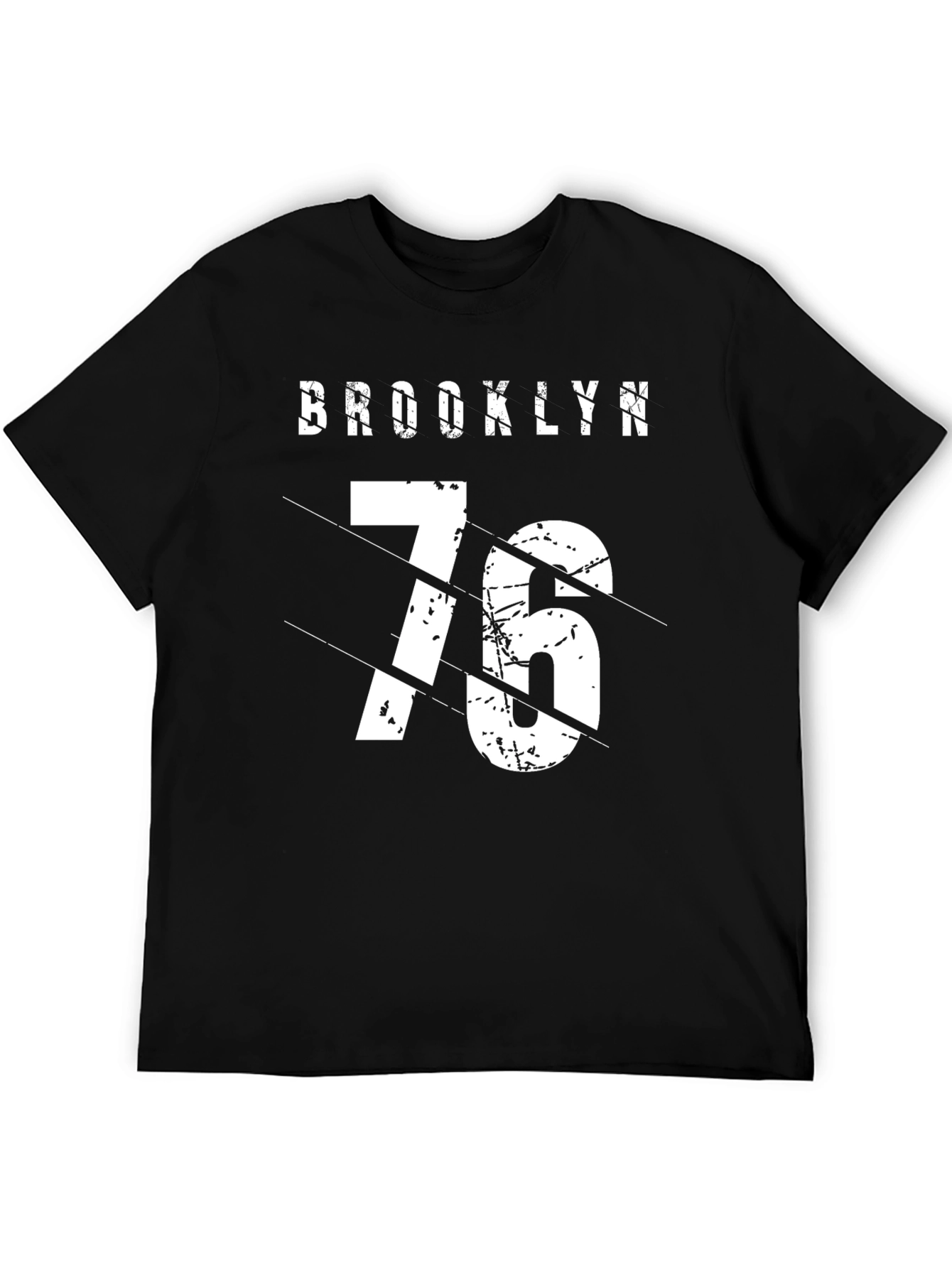 Brooklyn 76 Graphic Tee - Stylish Black T-Shirt