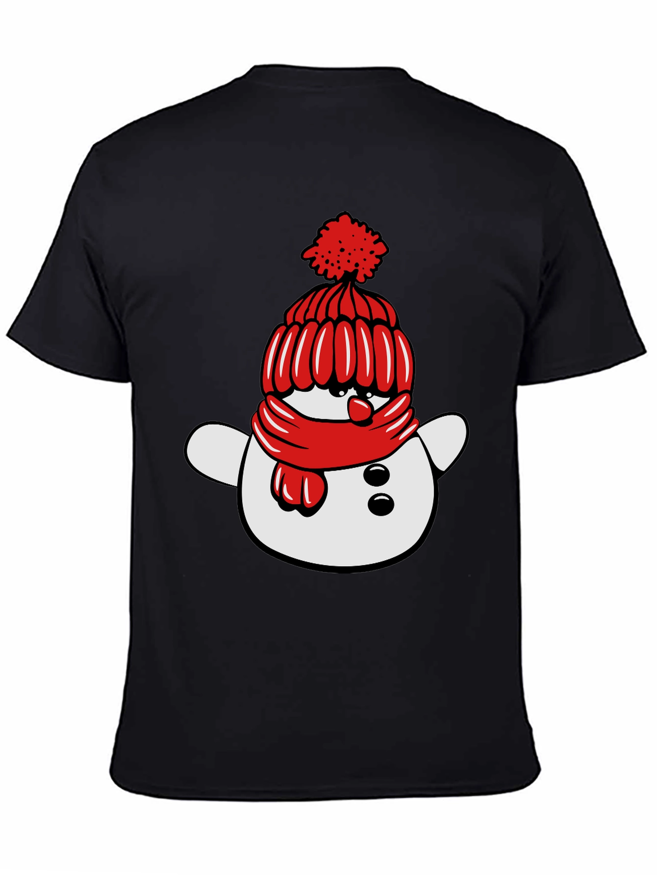 Festive Snowman Graphic Tee - Holiday Cheer