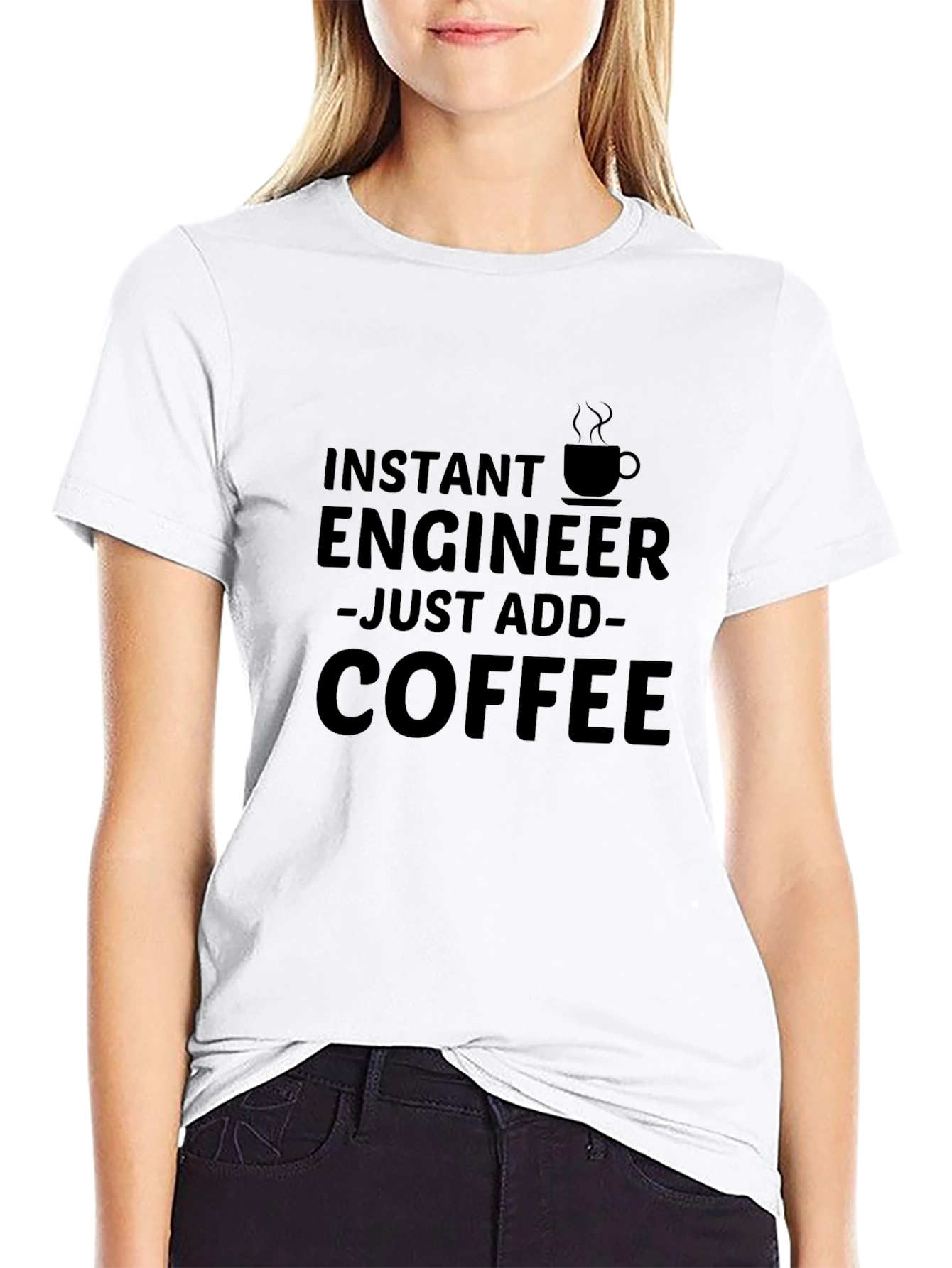 Instant Engineer Coffee Graphic T-Shirt