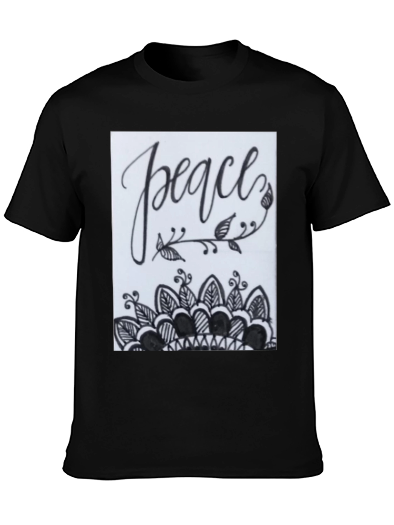 Peace Mandala Graphic Tee - Stylish Comfort