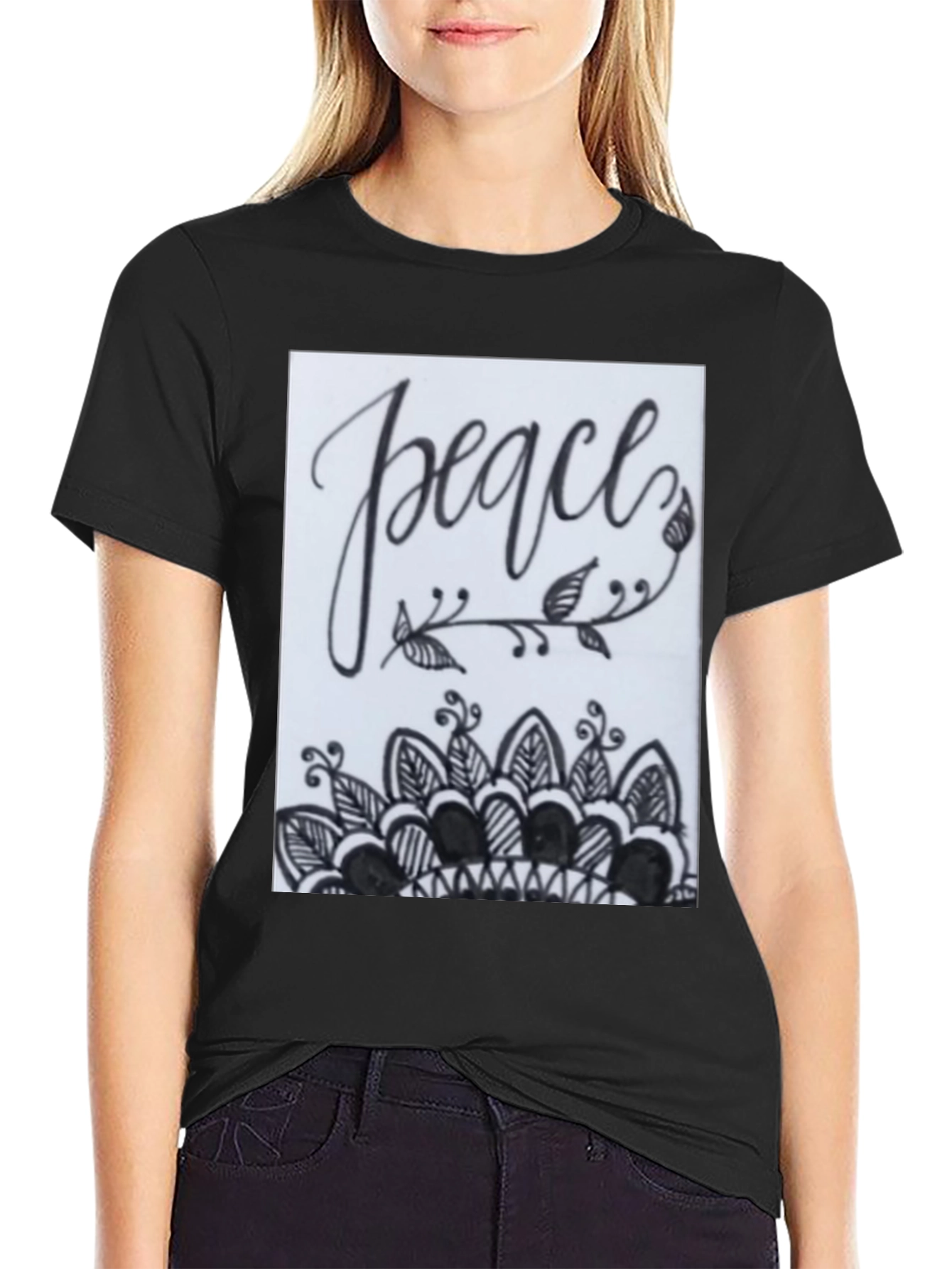 Peace Mandala Graphic Tee - Stylish Comfort