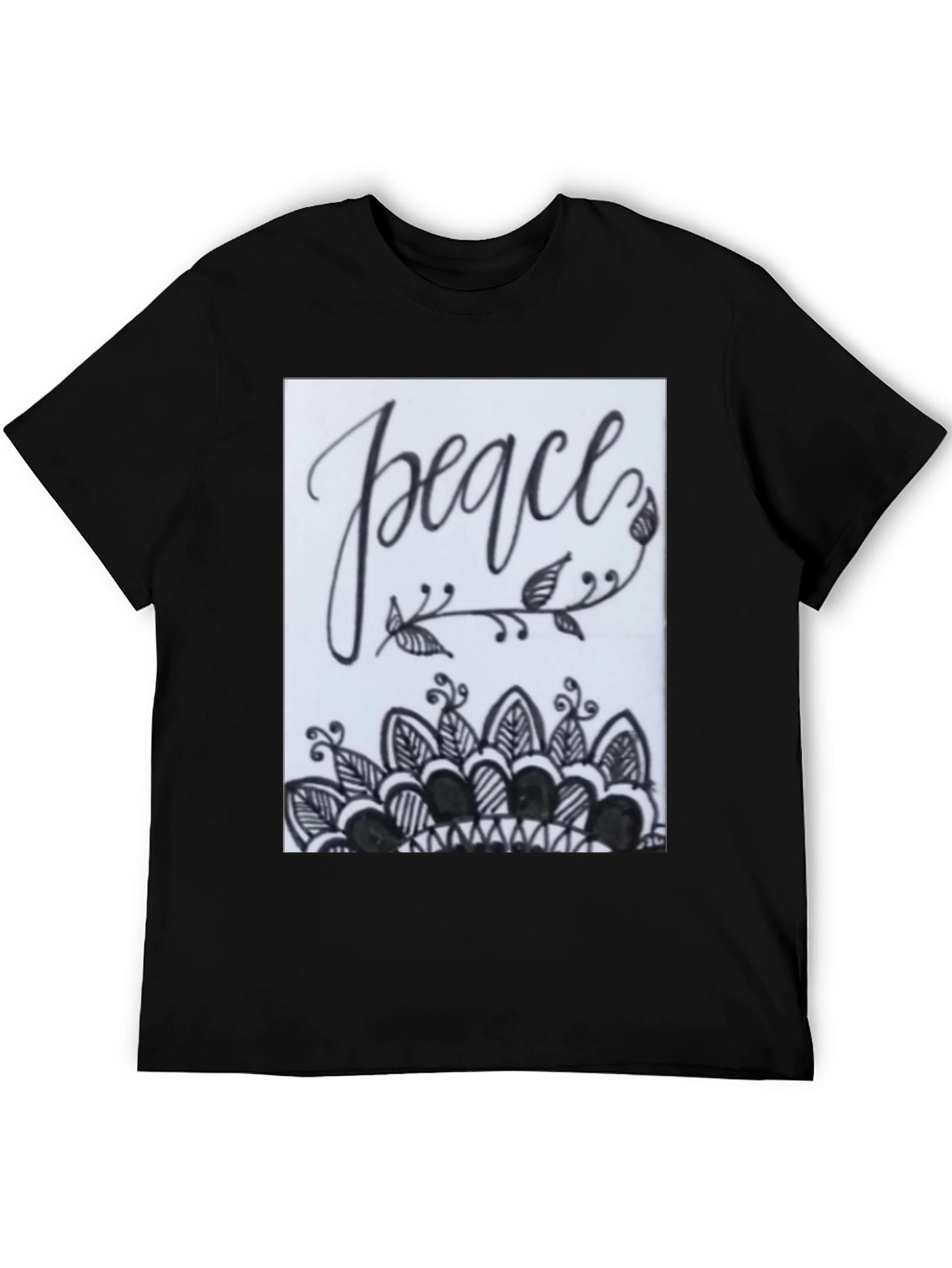 Peace Mandala Graphic Tee - Stylish Comfort