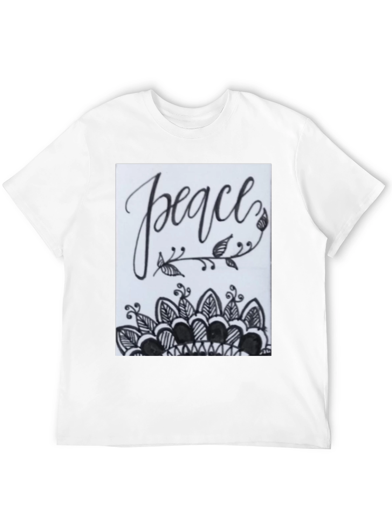 Peace Mandala Graphic Tee - Stylish Comfort