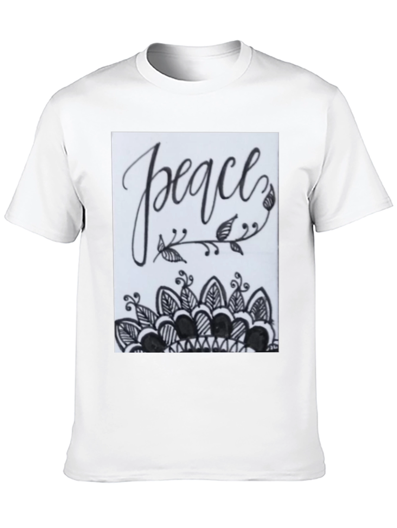 Peace Mandala Graphic Tee - Stylish Comfort