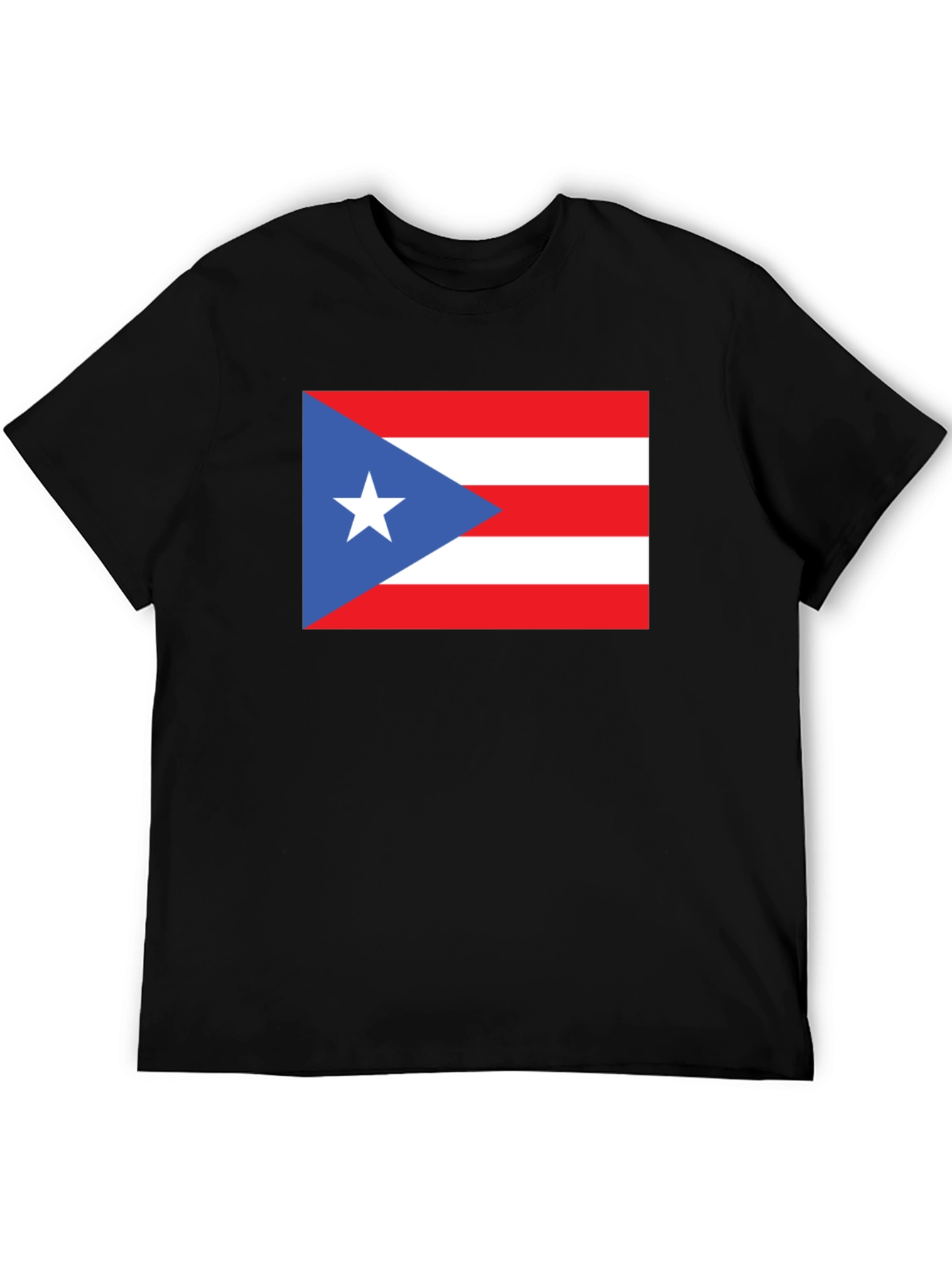 Puerto Rico Flag Graphic Tee - Black