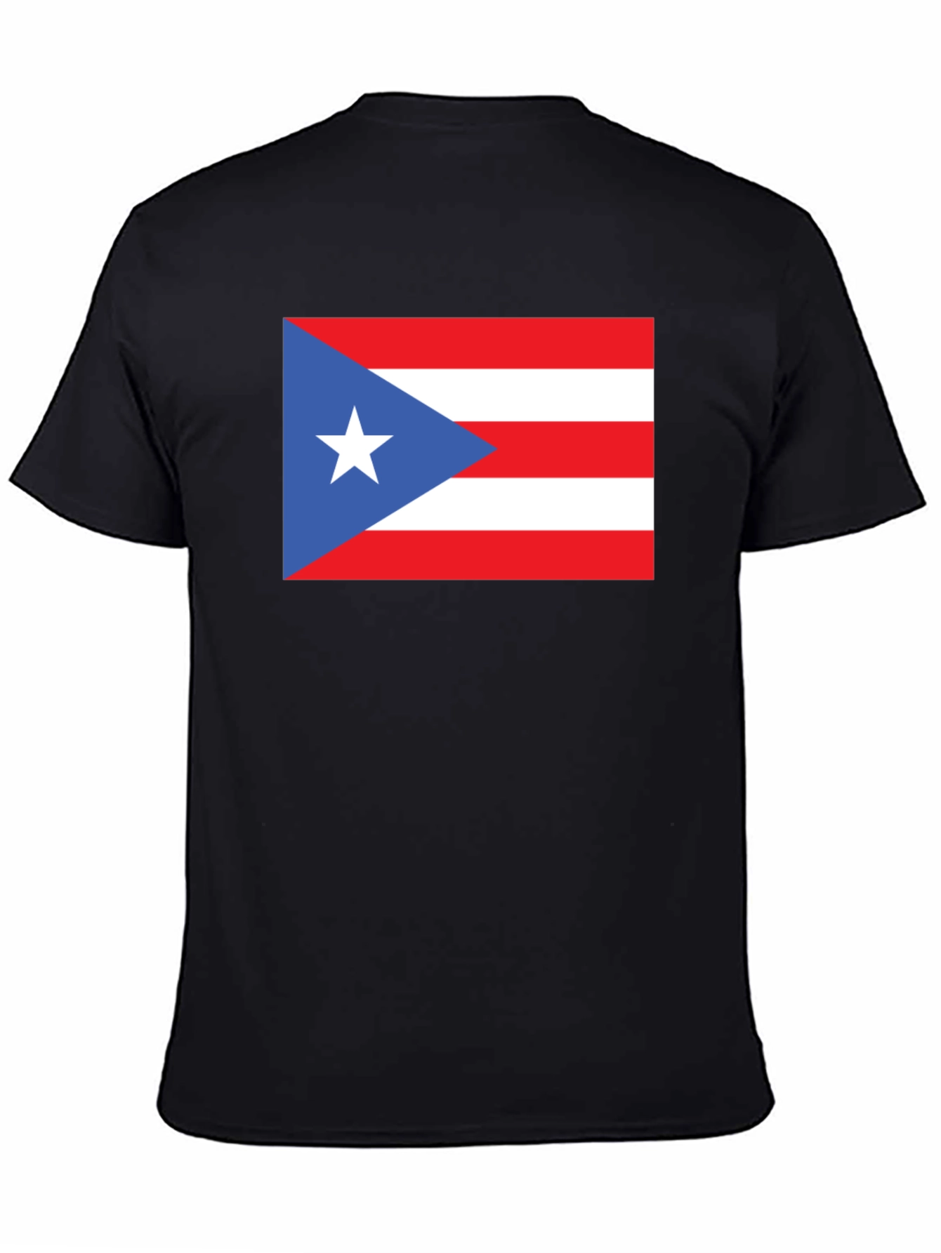 Puerto Rico Flag Graphic Tee - Black