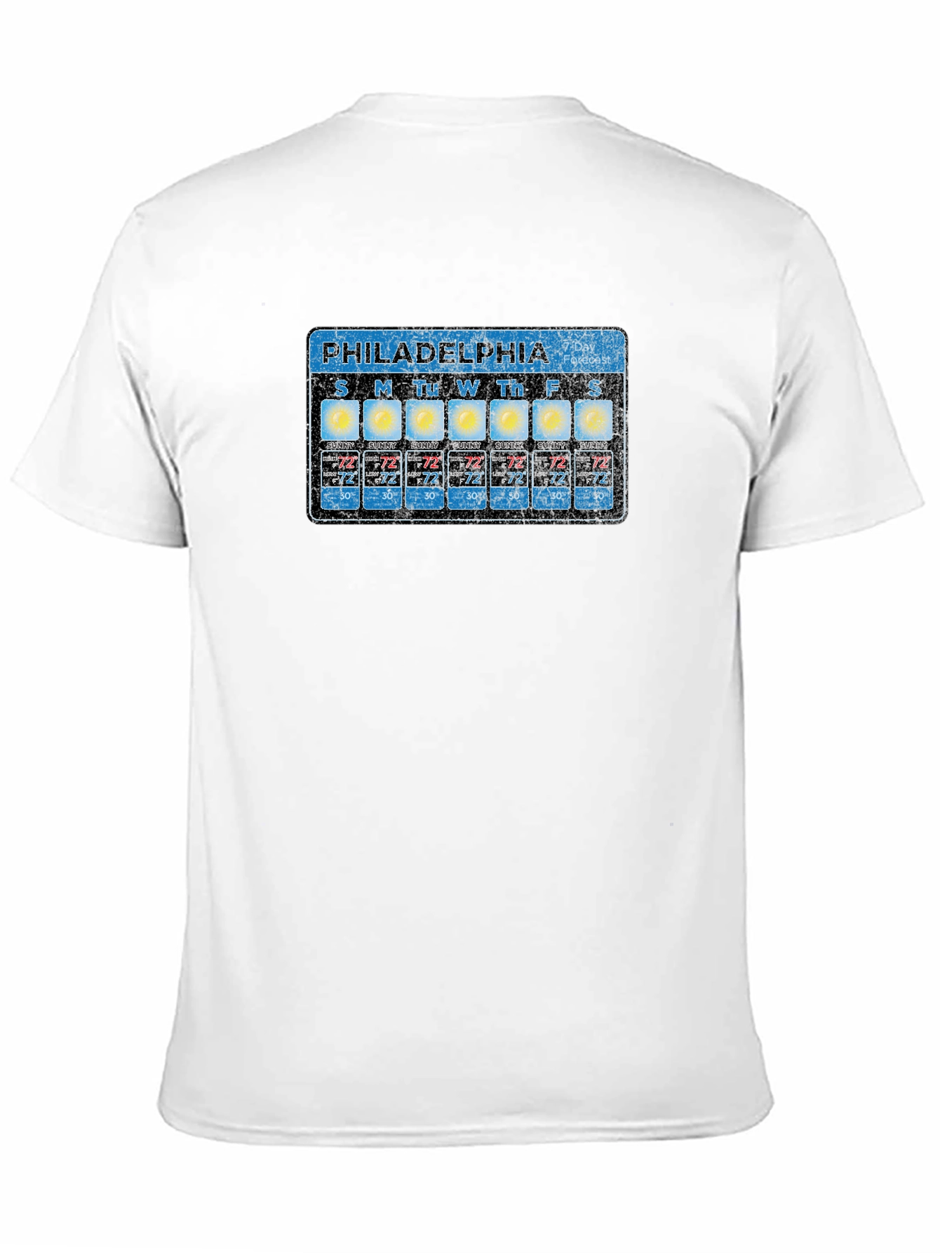 Philadelphia Weather Forecast Graphic T-Shirt