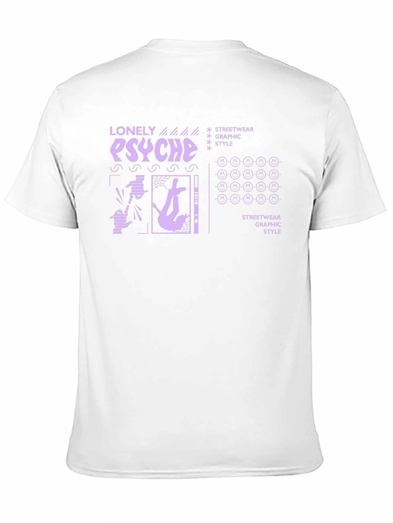 Lonely Psyche Graphic Print T-Shirt - Streetwear Style
