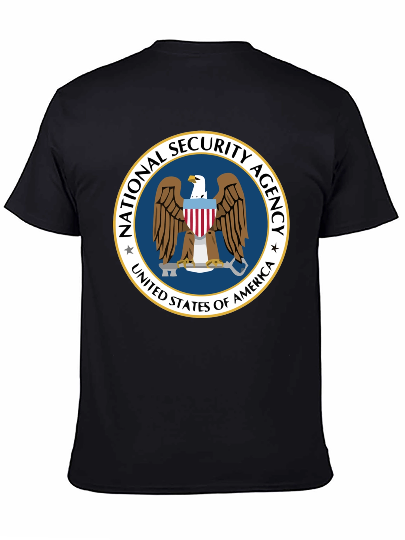 NSA Eagle Graphic T-Shirt - Black